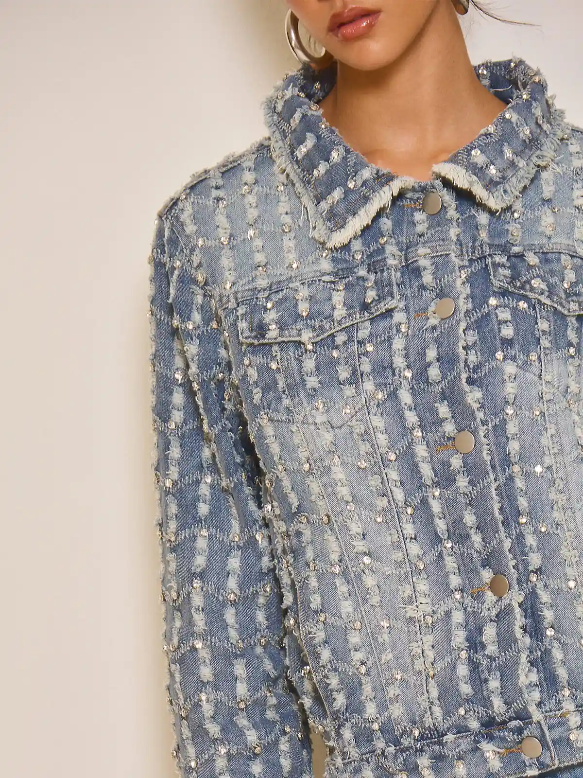 CASACA DENIM MUJER GLAM SOFIA - 3