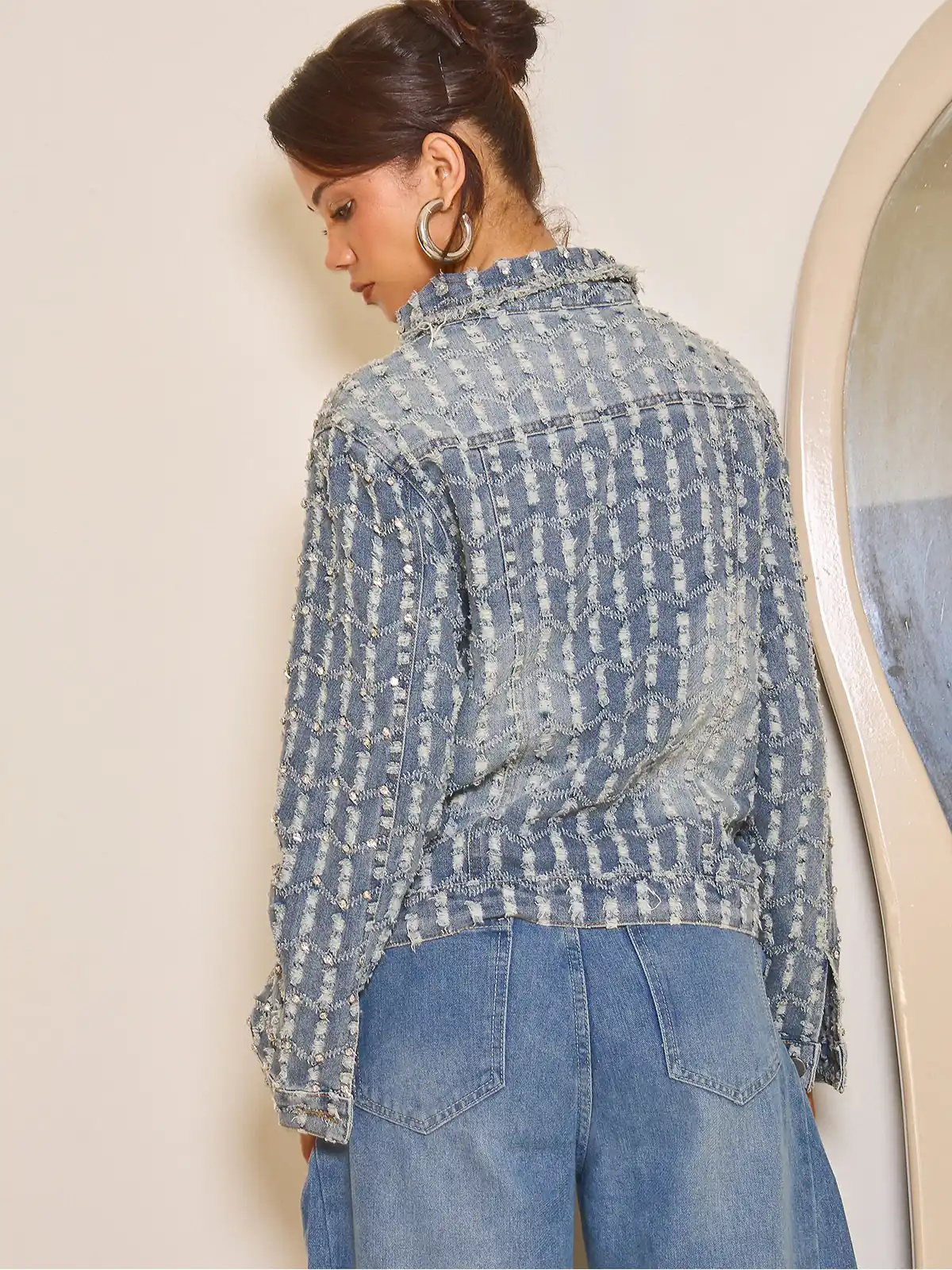 CASACA DENIM MUJER GLAM SOFIA - 2