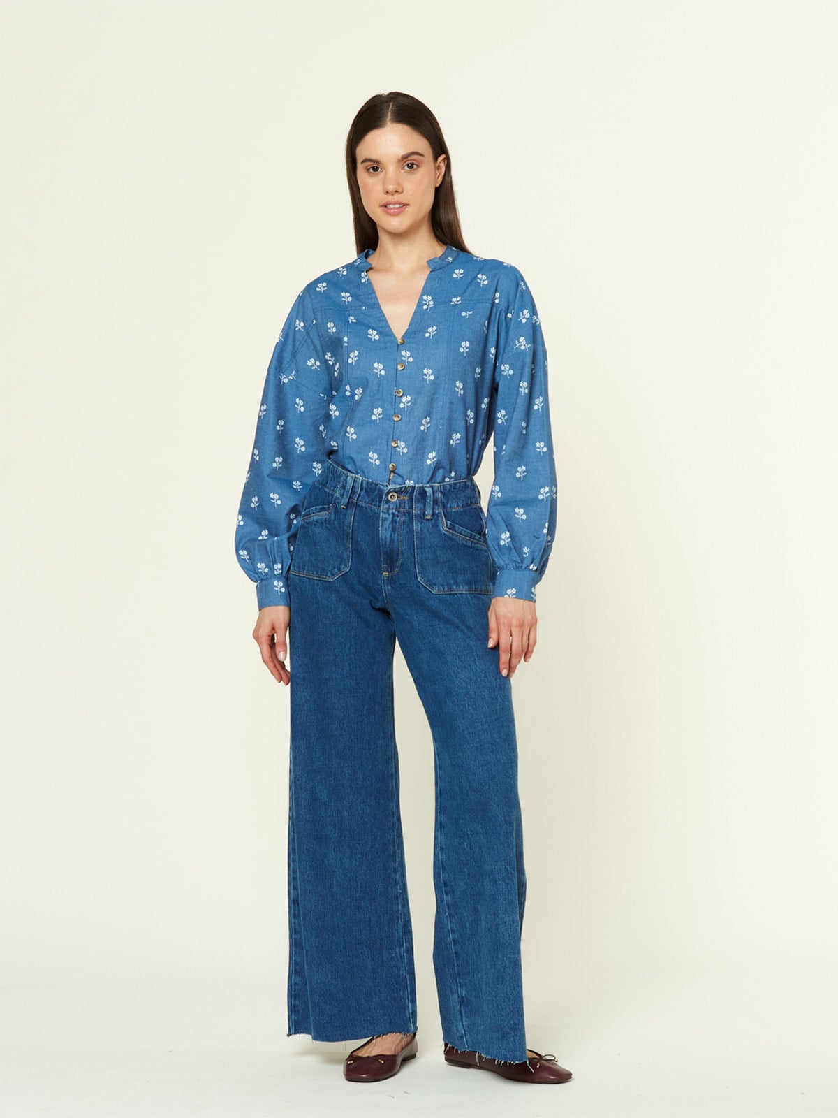 JEANS WIDE LEG MUJER EXIT ANDALUCIA - 1