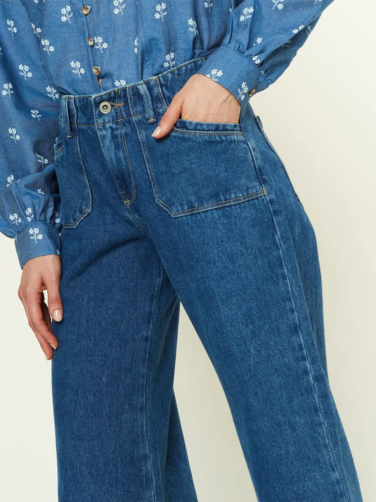 JEANS WIDE LEG MUJER EXIT ANDALUCIA - 4