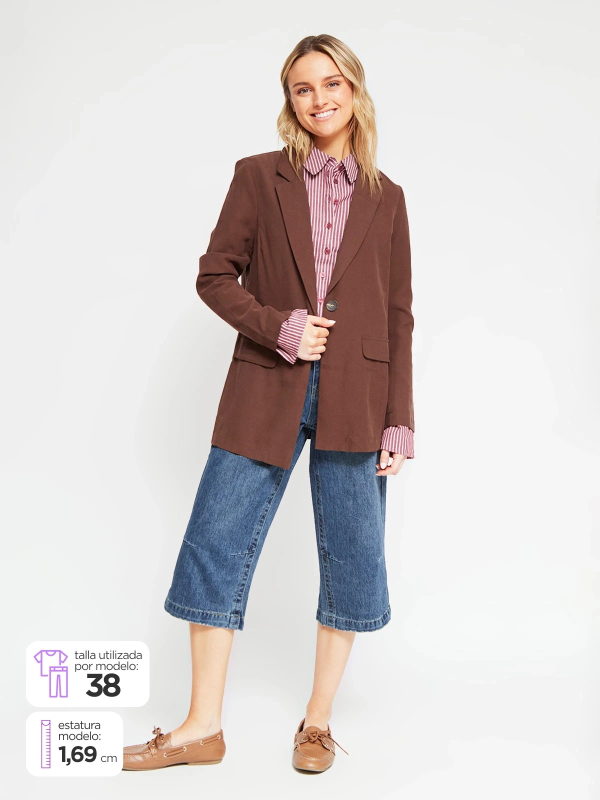 SHORT ALGODÓN MUJER INDEX LARGO CAPRI - 2