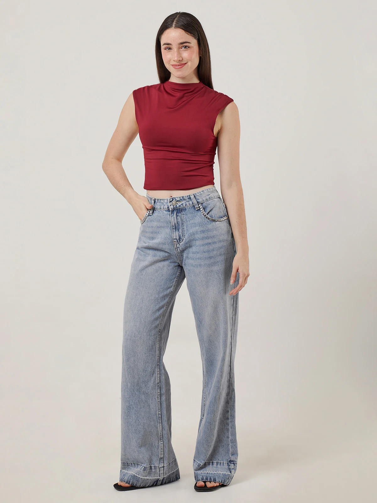 JEANS ALGODÓN REGULAR MUJER INDEX - 1