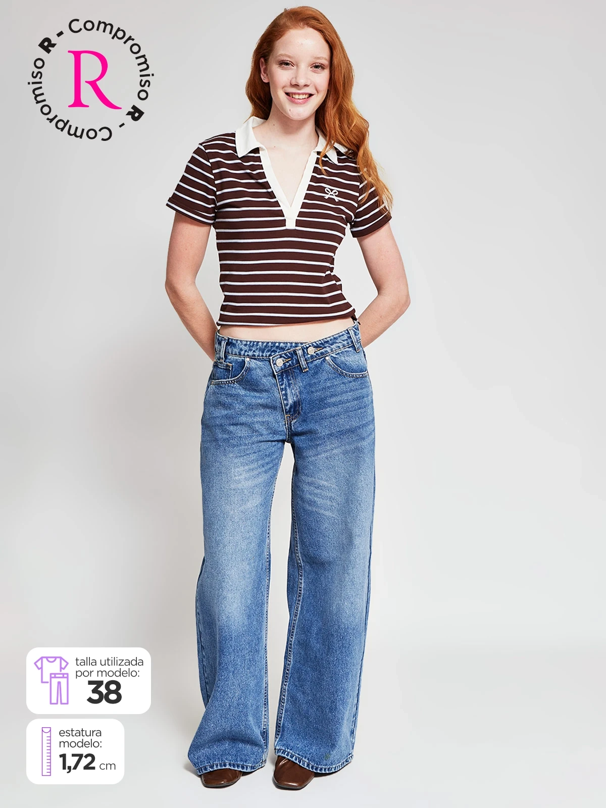 JEANS ALGODÓN REGULAR MUJER INDEX CRUCE - 1