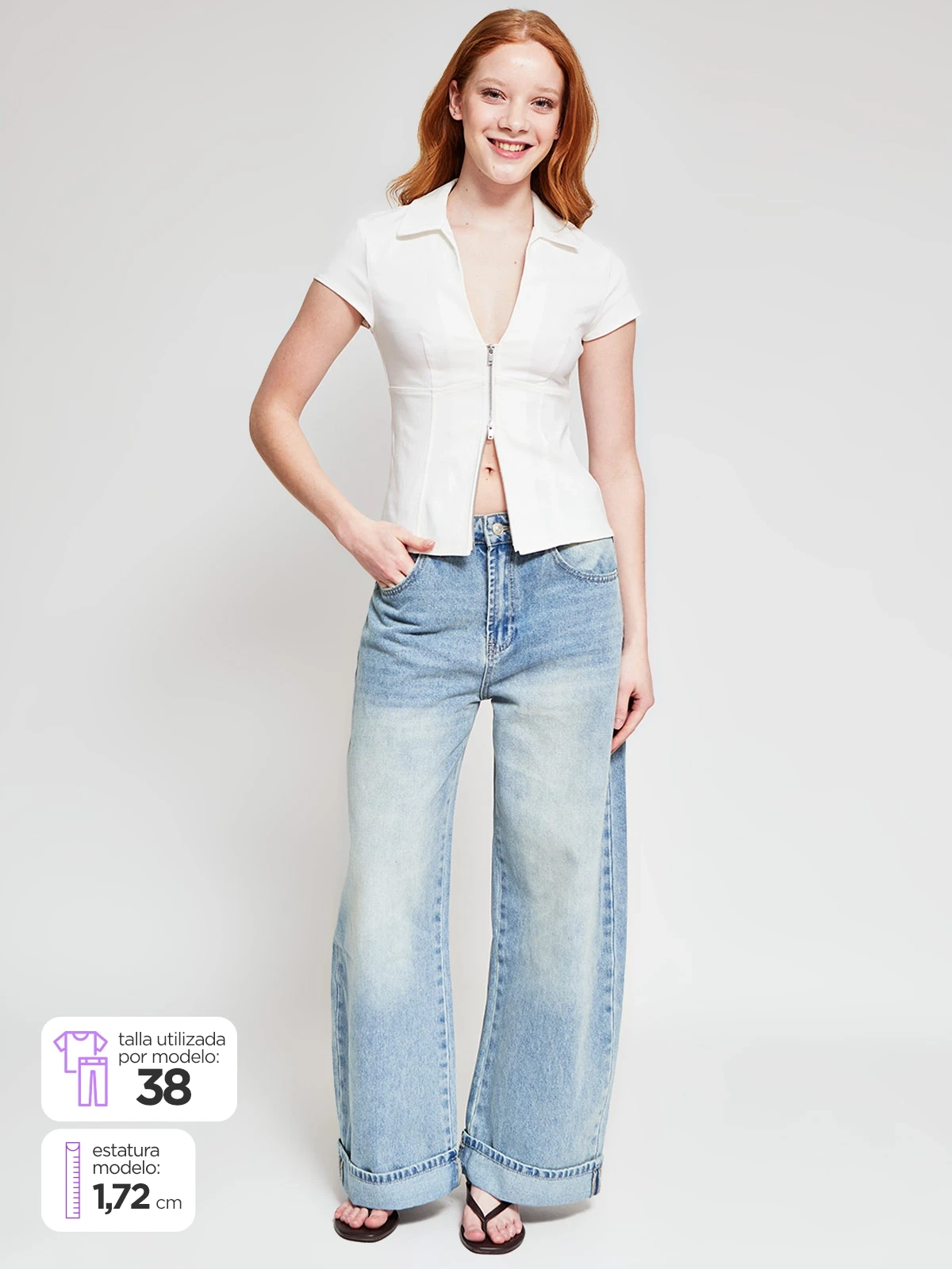 JEANS ALGODÓN REGULAR MUJER INDEX - 1