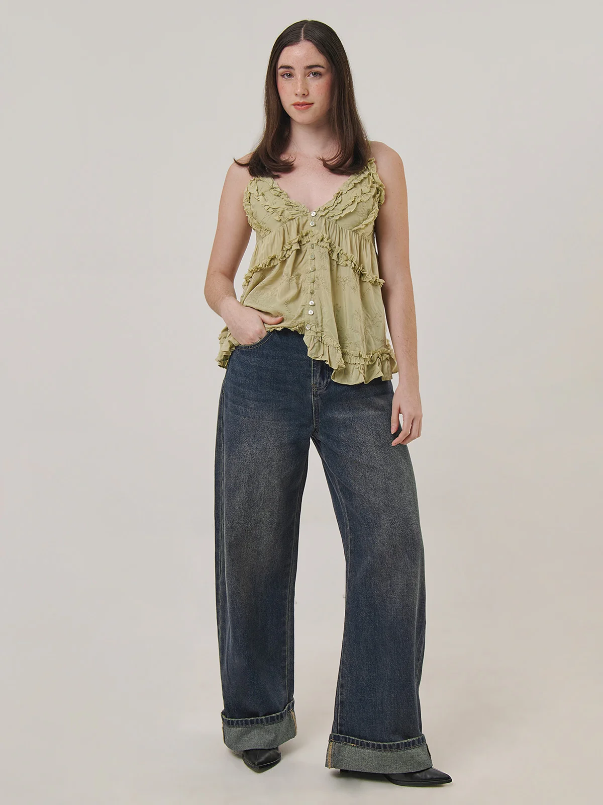 JEANS ALGODÓN REGULAR MUJER INDEX - 1