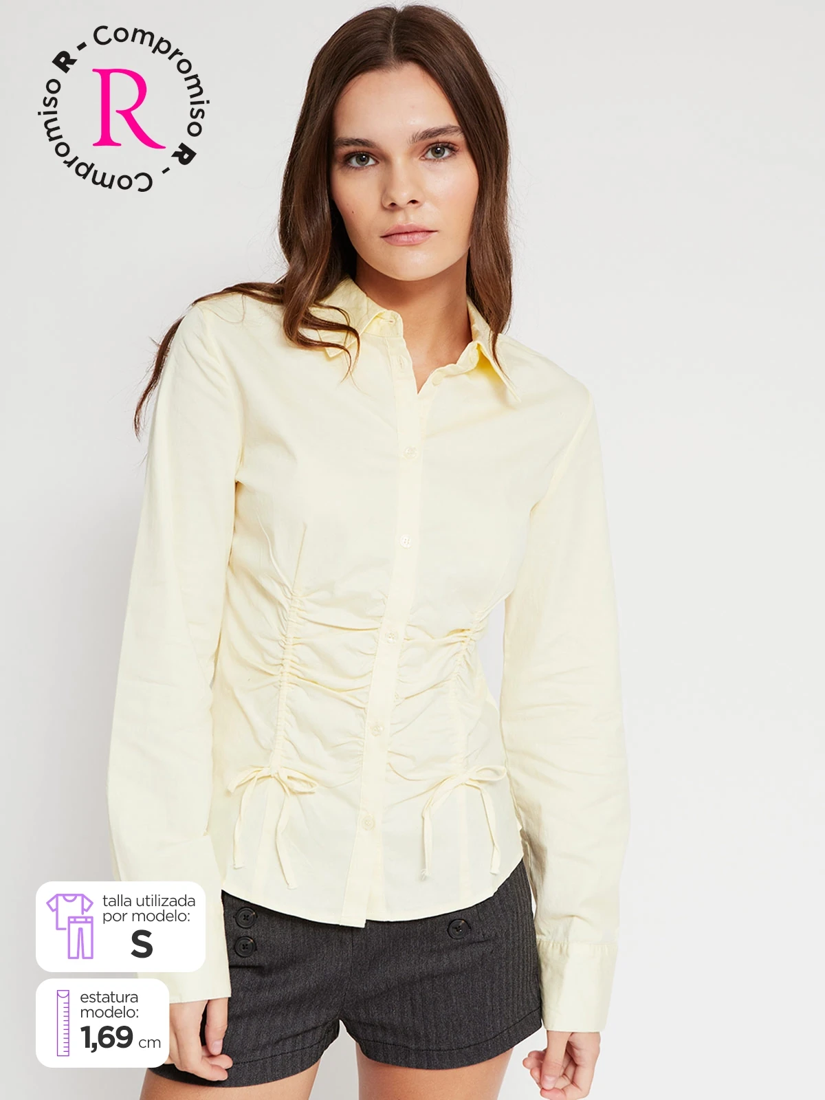 BLUSA MANGA LARGA ALGODÓN MUJER INDEX - 1