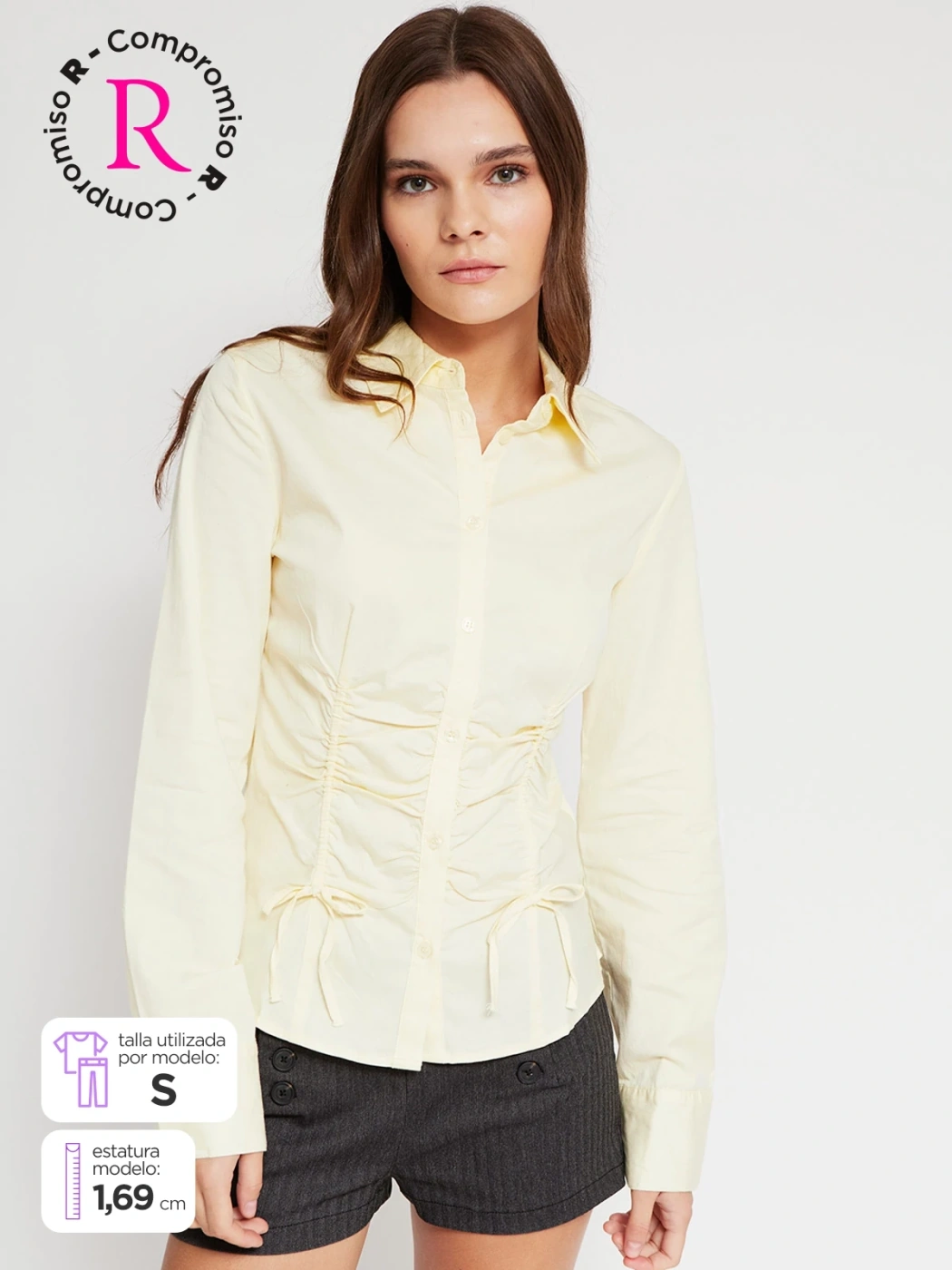 BLUSA MANGA LARGA ALGODÓN MUJER INDEX - 2