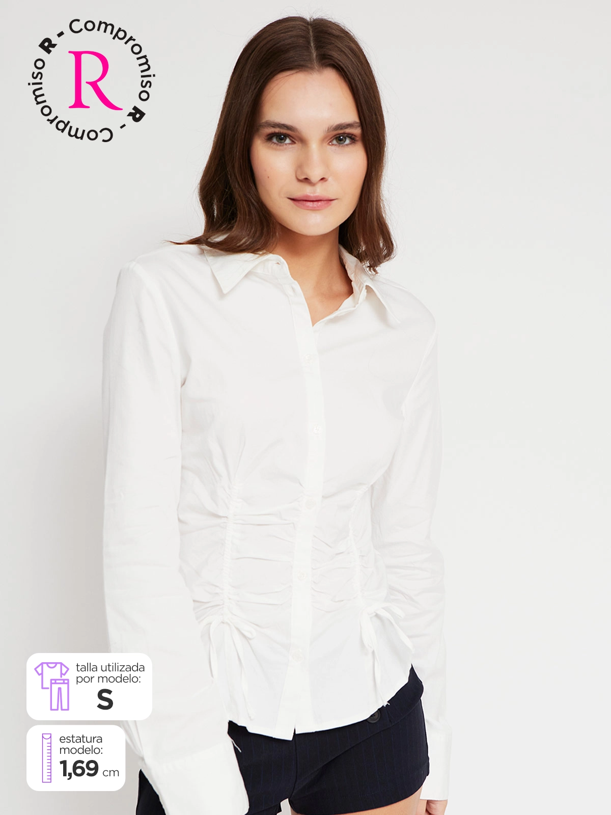 BLUSA MANGA LARGA ALGODÓN MUJER INDEX - 1