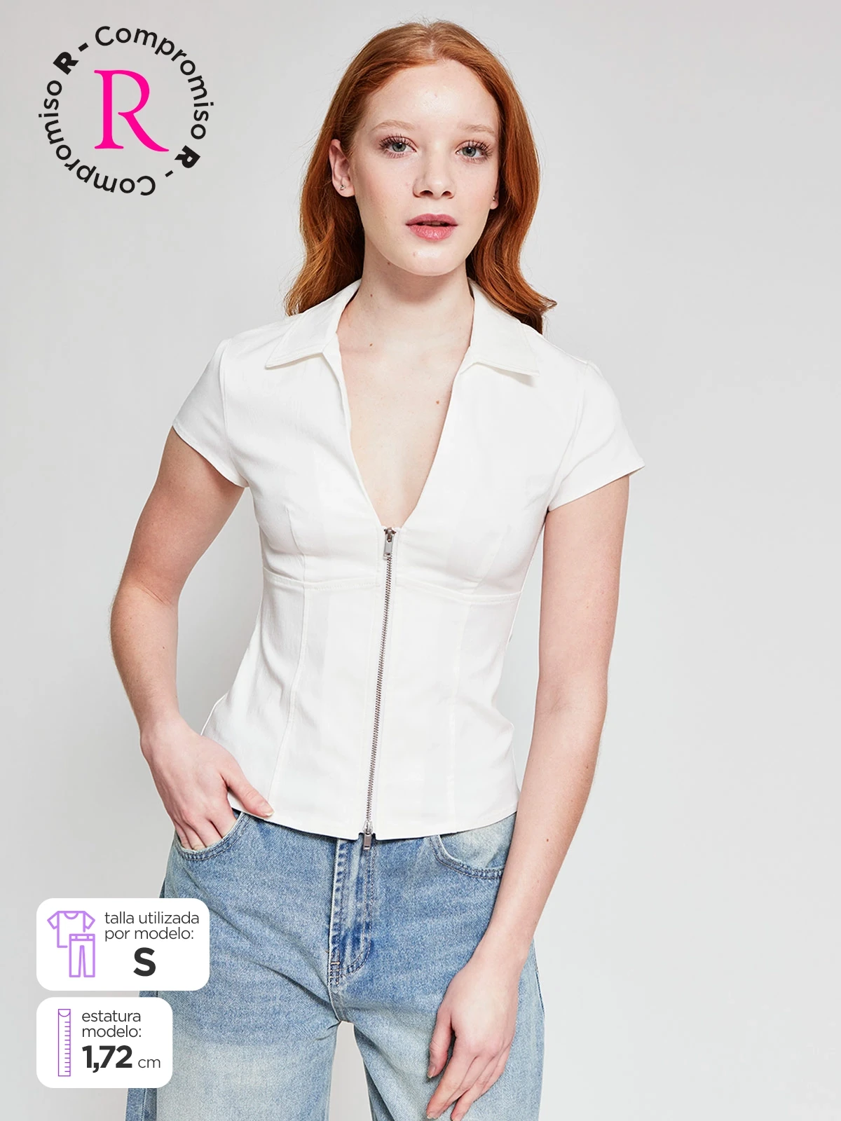 BLUSA MANGA CORTA MUJER INDEX - 1