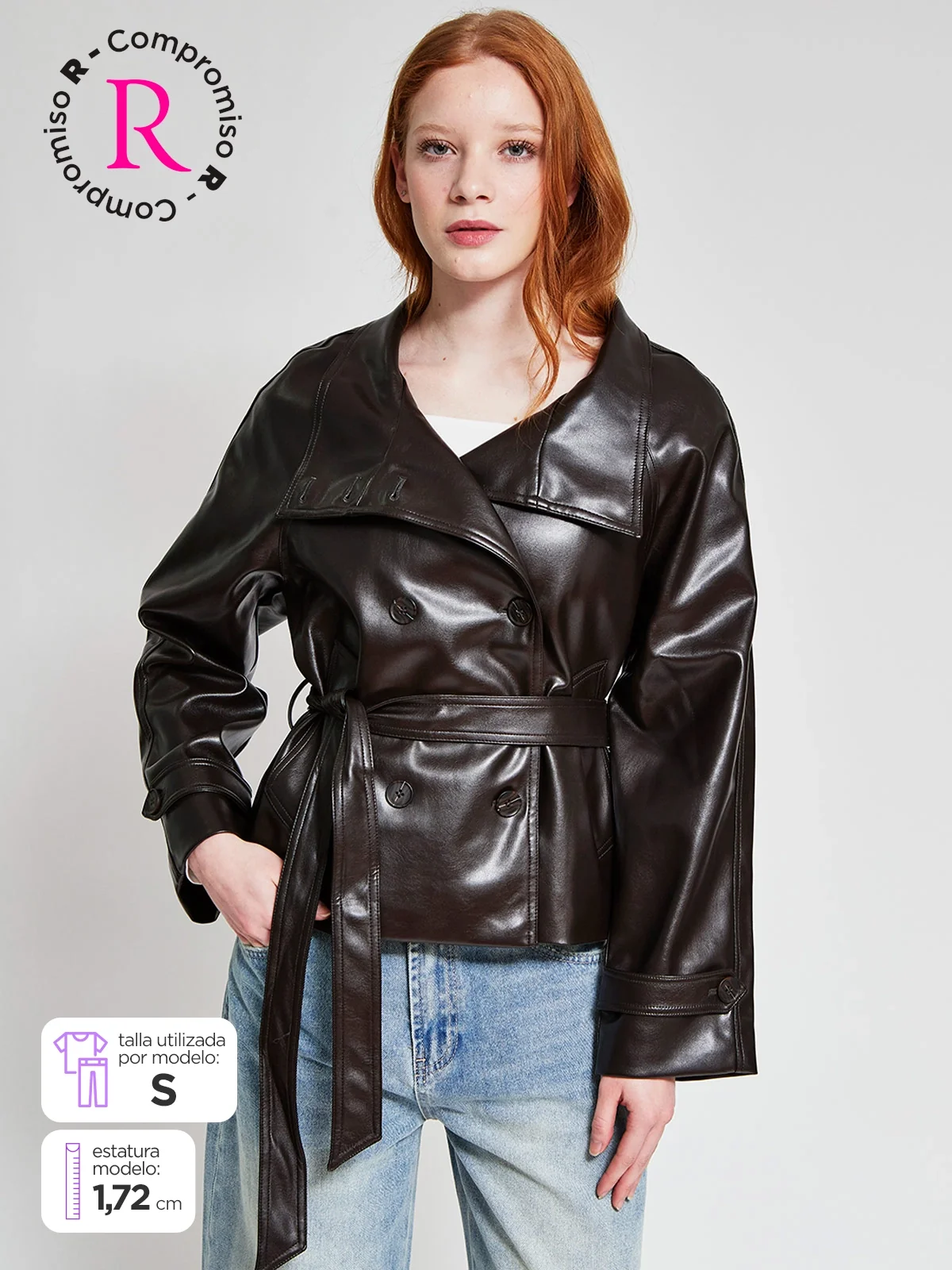 CASACA MUJER INDEX EFECTO CUERO - 1