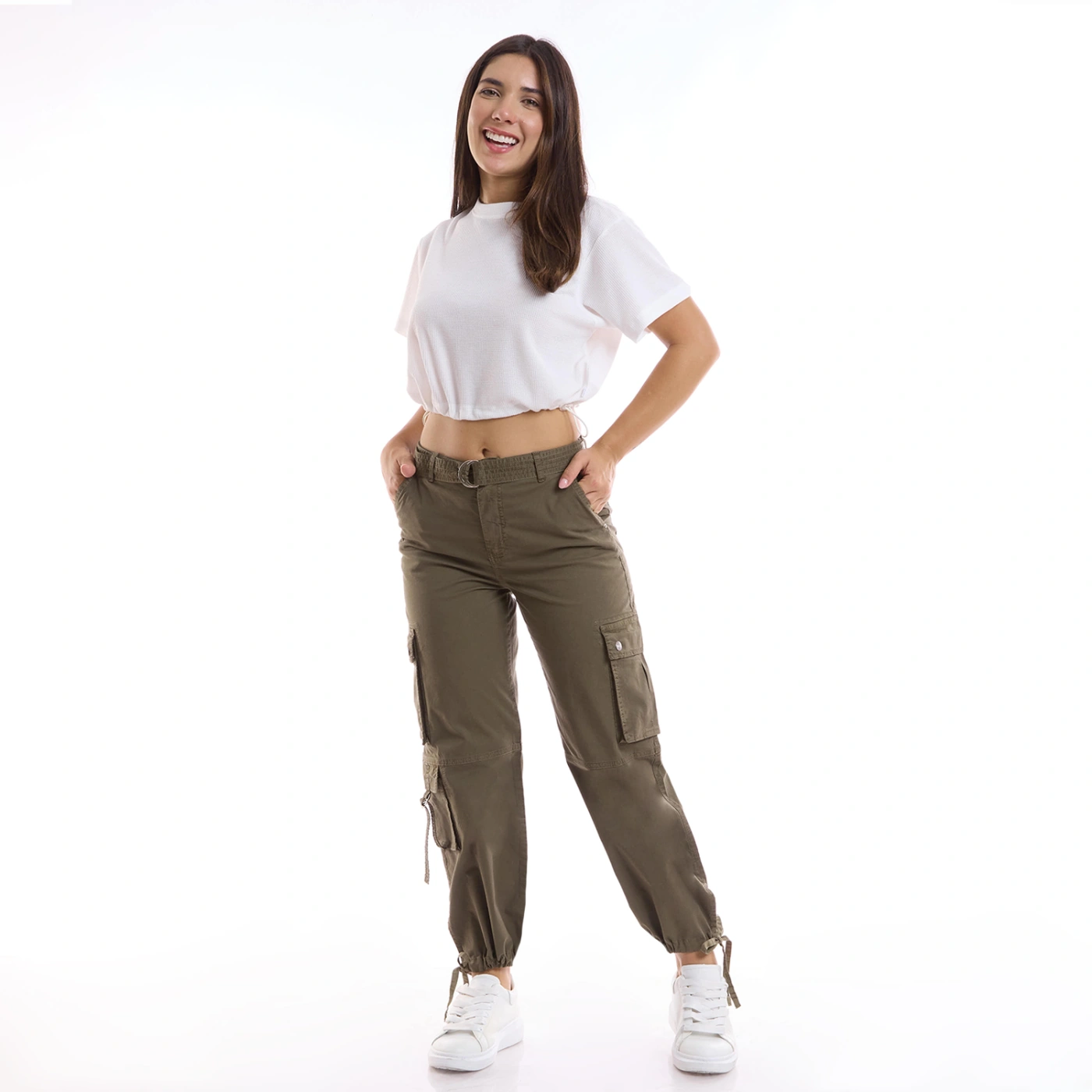 PANTALÓN CARGO MUJER METAL JEANS TENIS - 1