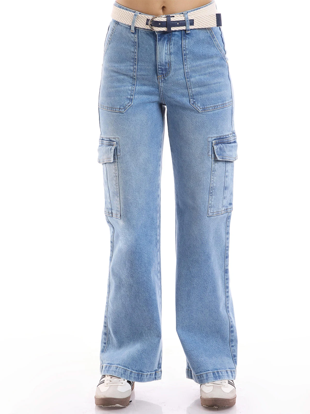 JEANS CARGO STRAIGHT MUJER METAL JEANS ASTRID - 2