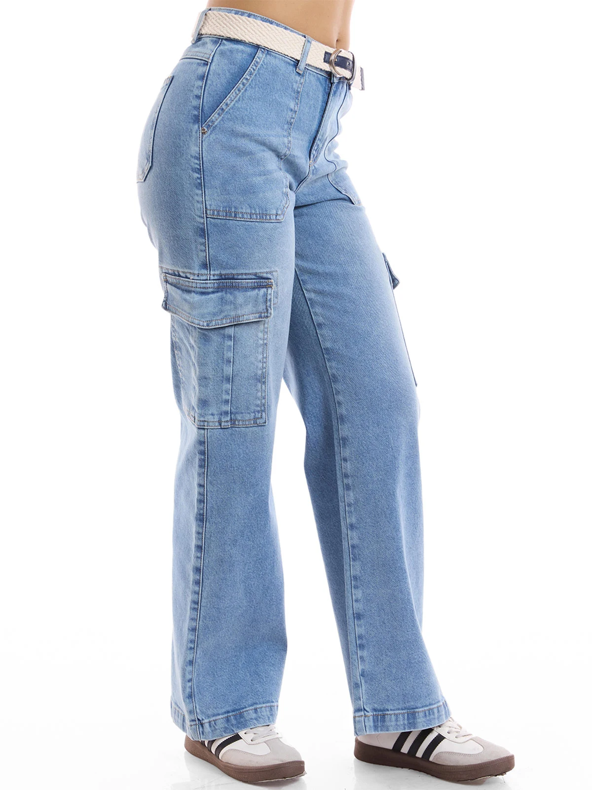 JEANS CARGO STRAIGHT MUJER METAL JEANS ASTRID - 3