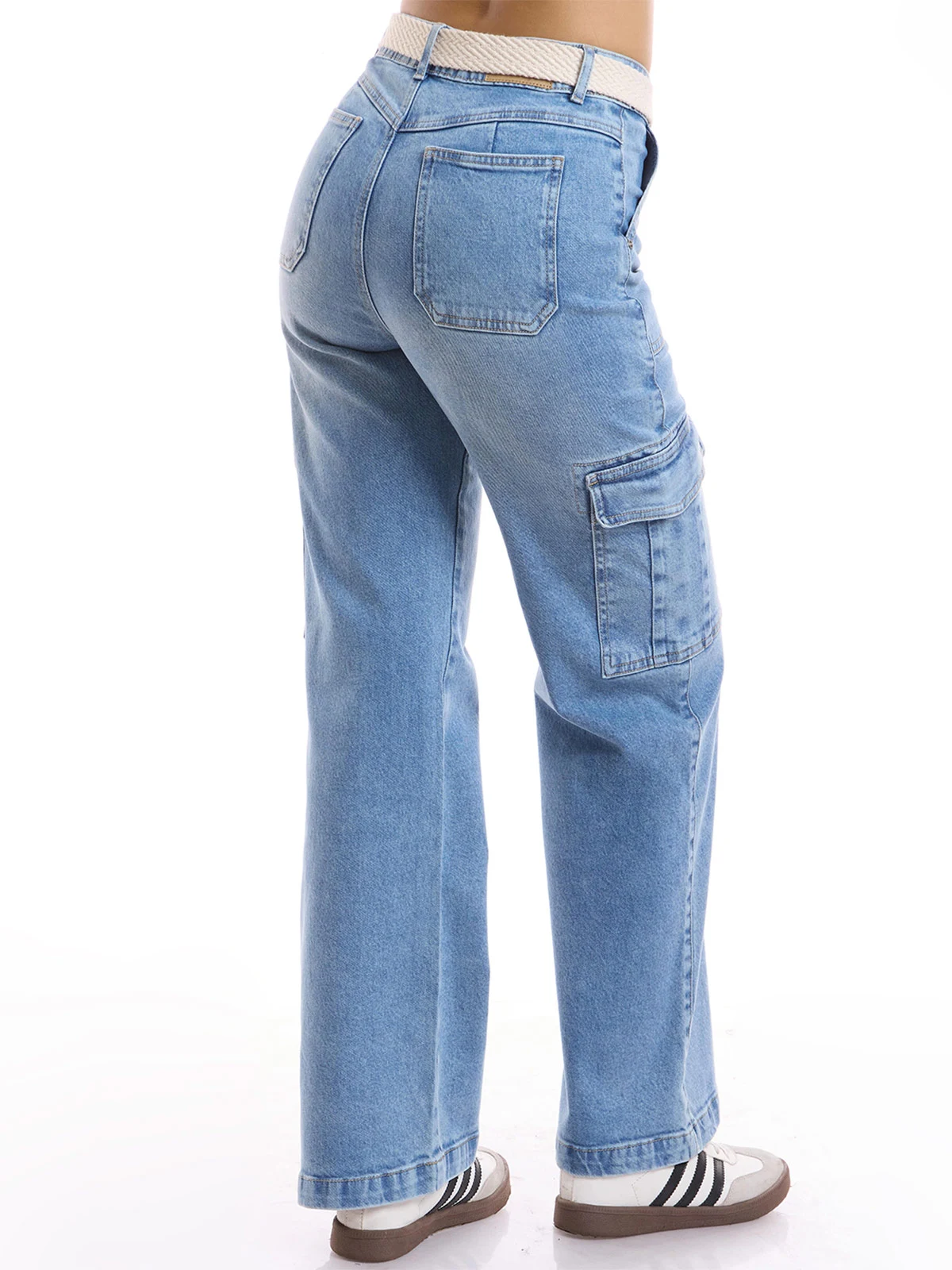 JEANS CARGO STRAIGHT MUJER METAL JEANS ASTRID - 4