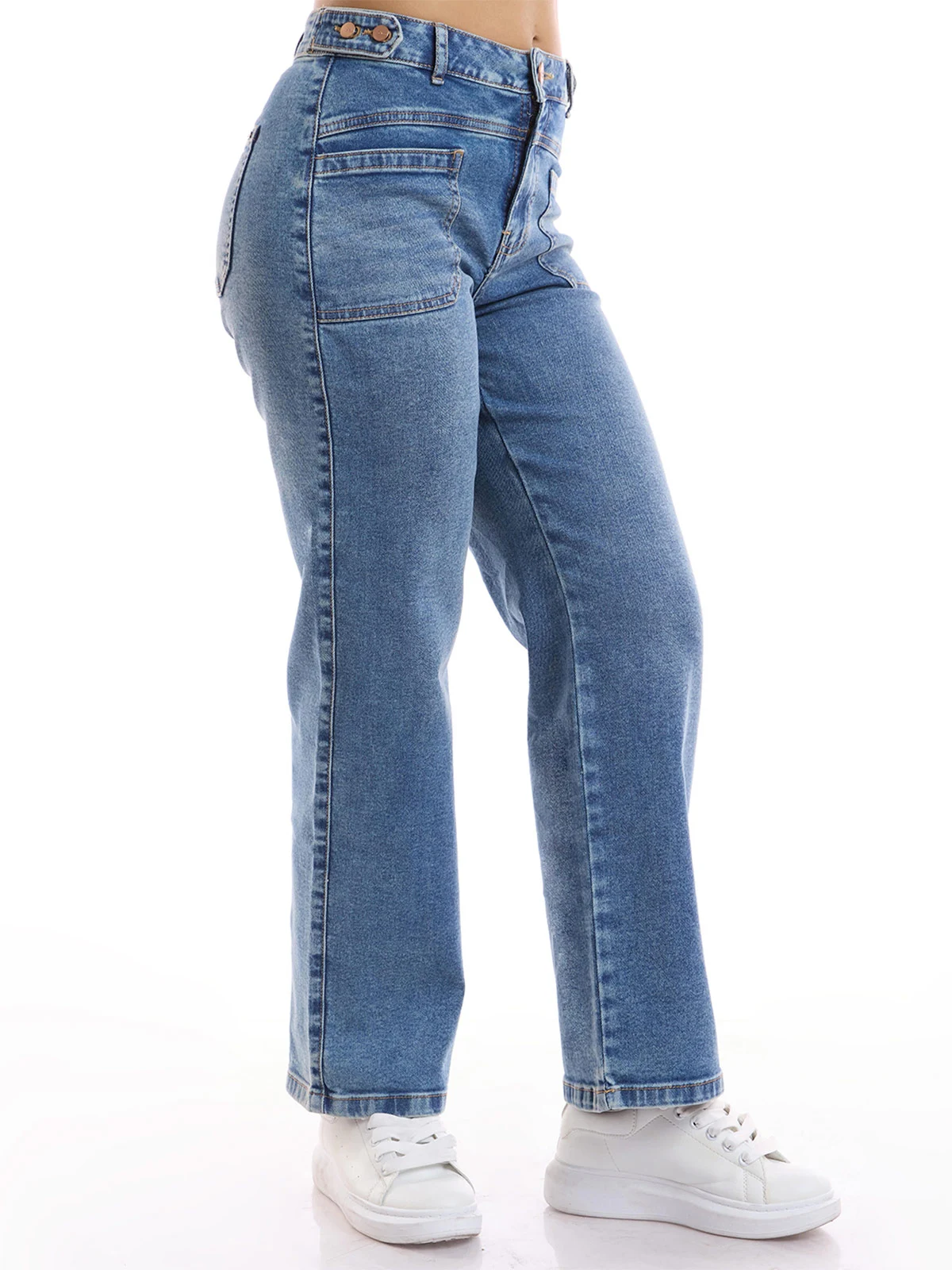 JEANS STRAIGHT MUJER METAL JEANS VERONICA - 3