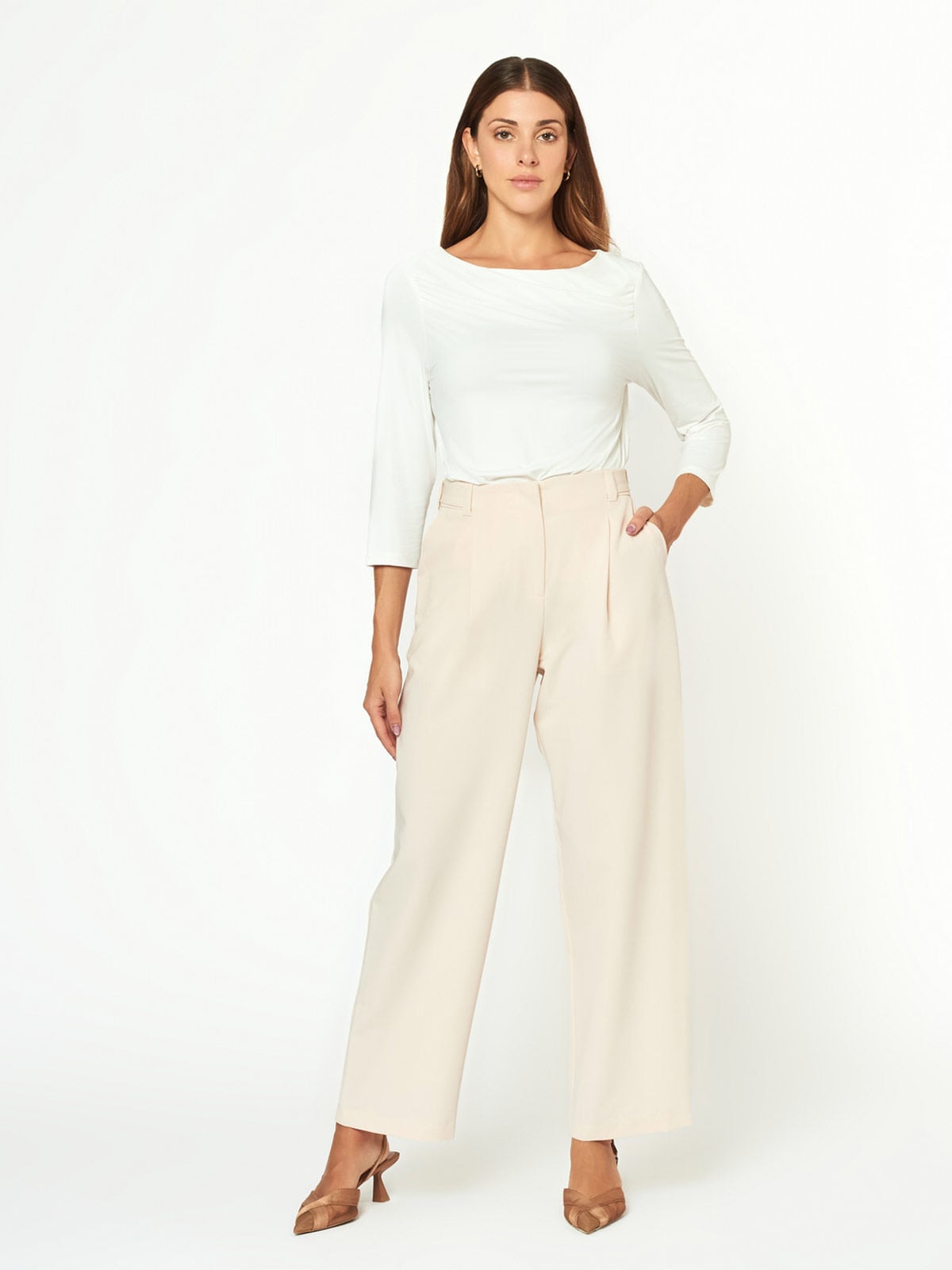 PANTALÓN MUJER MENTHA Y CHOCOLATE TELMA - 1