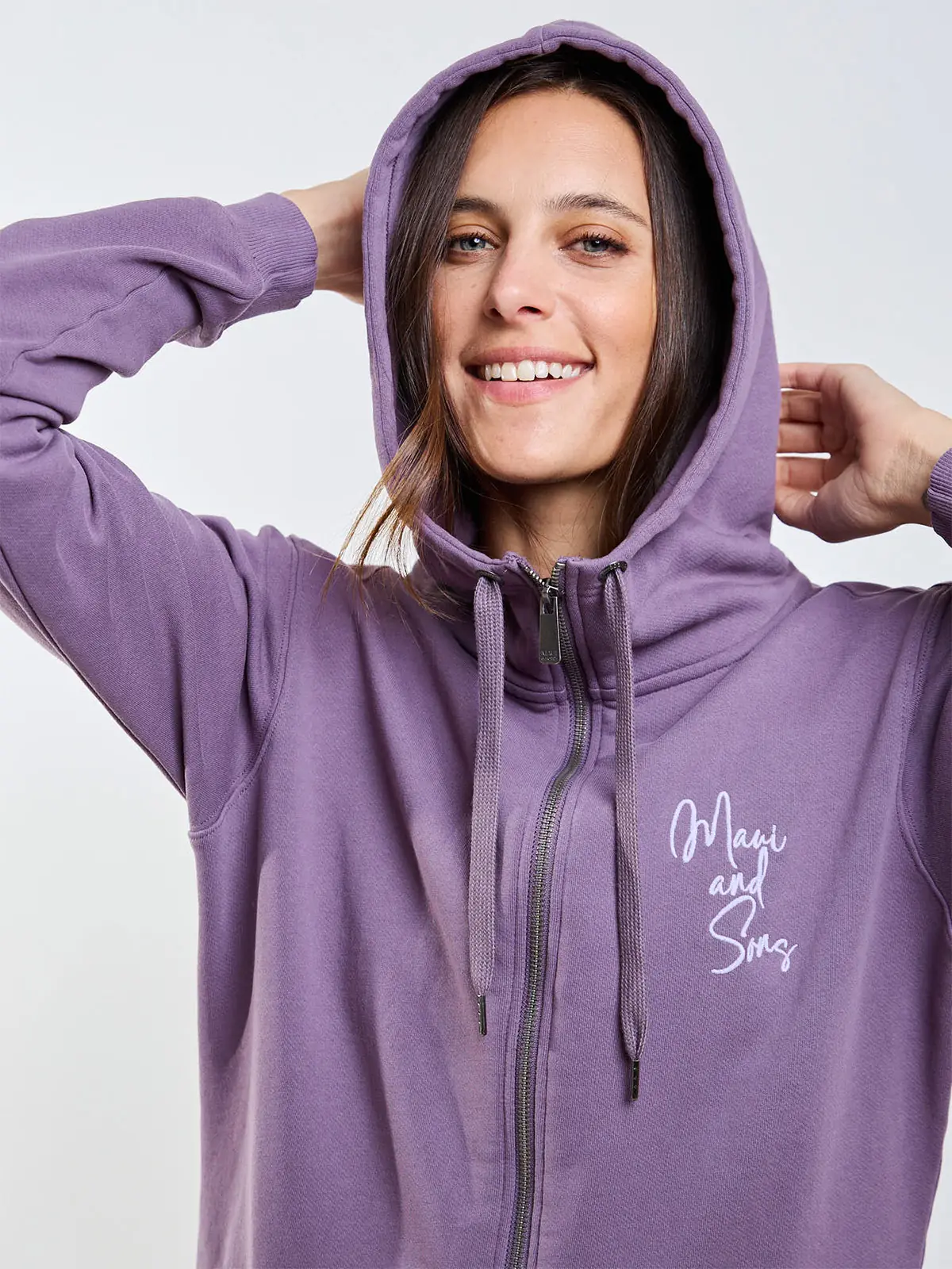 POLERA MUJER MAUI AND SONS FULL ZIPPER - 4