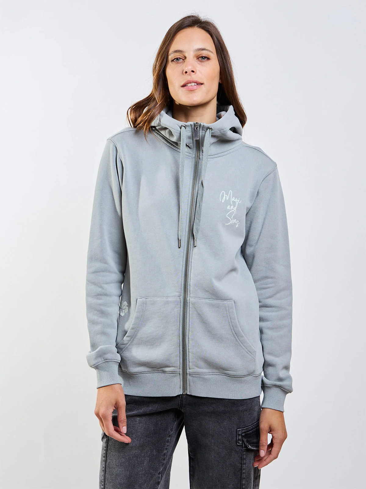 POLERA MUJER MAUI AND SONS FULL ZIPPER - 1