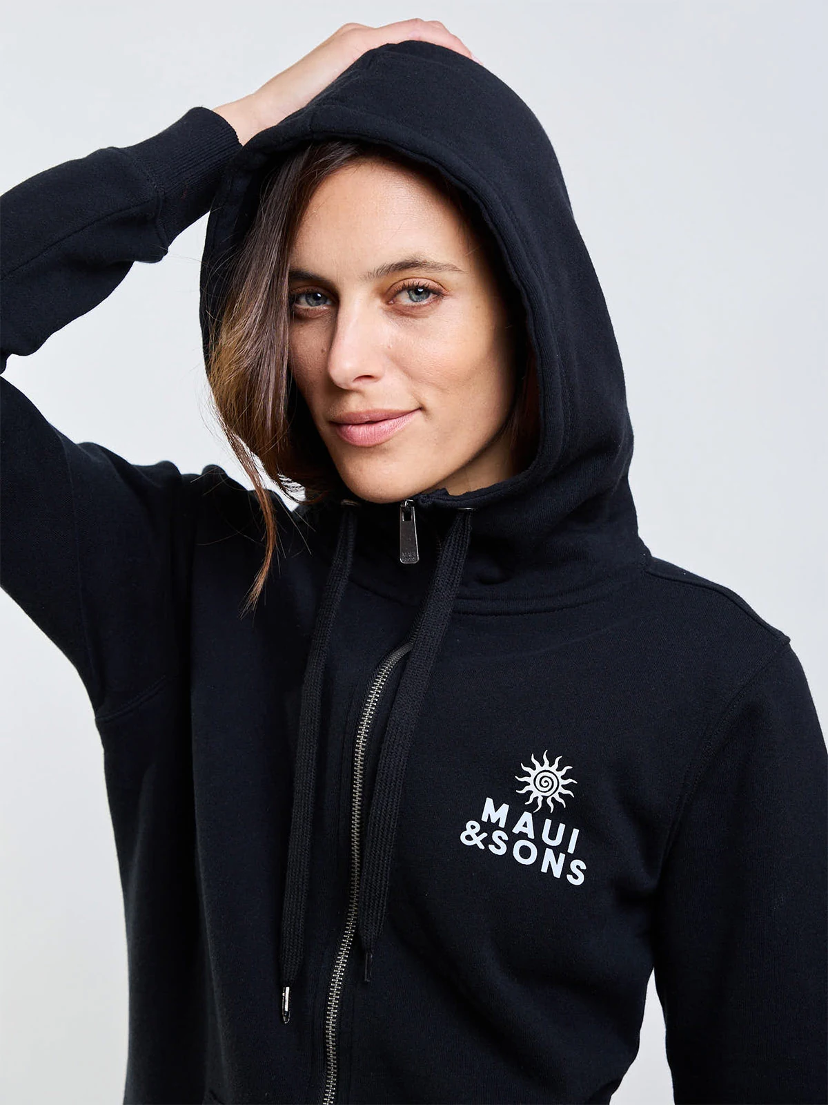 POLERA MUJER MAUI AND SONS FULL ZIPPER - 4