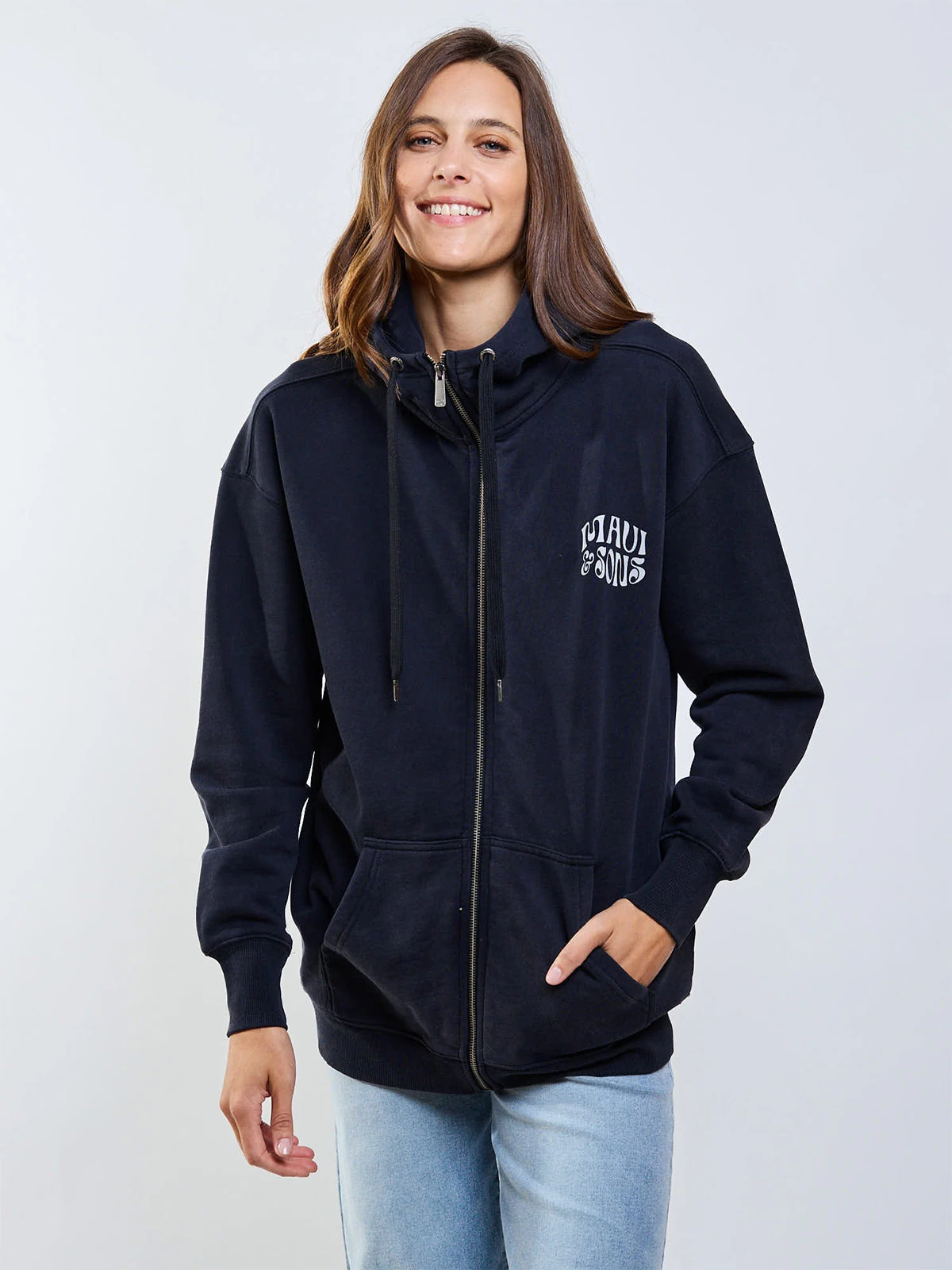 CASACA MUJER MAUI AND SONS FULL ZIPPER - 1