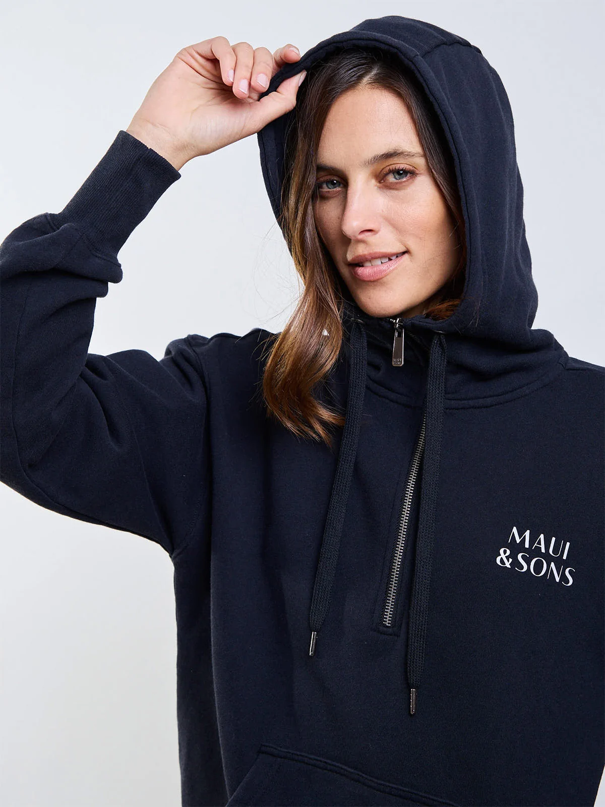 POLERA MUJER MAUI AND SONS FULL ZIPPER - 4