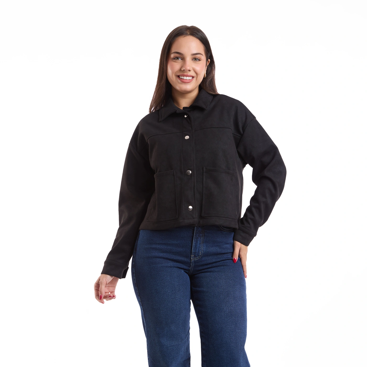 CASACA MUJER METAL JEANS SUEDE ALDANA - 2