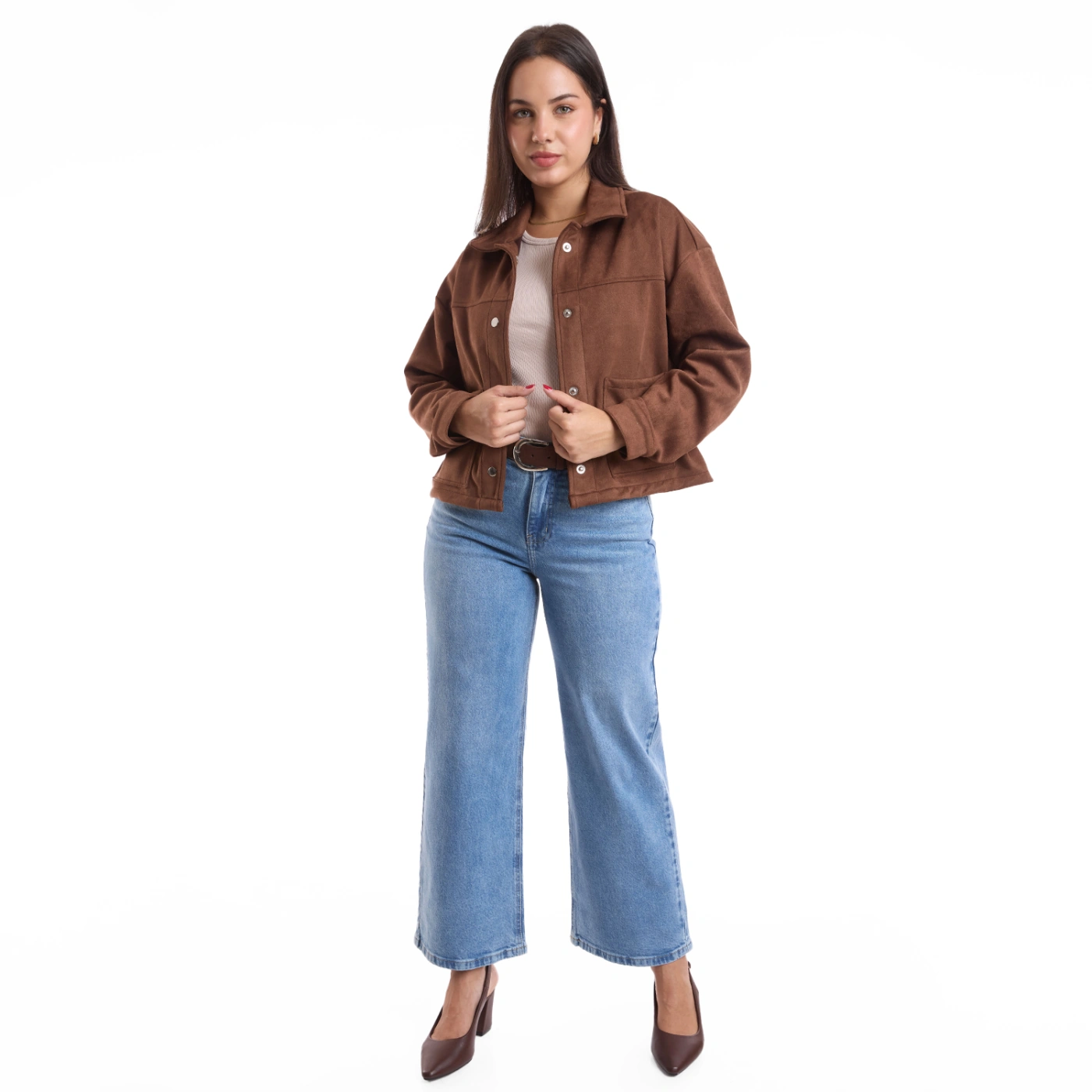 CASACA MUJER METAL JEANS SUEDE ALDANA - 2