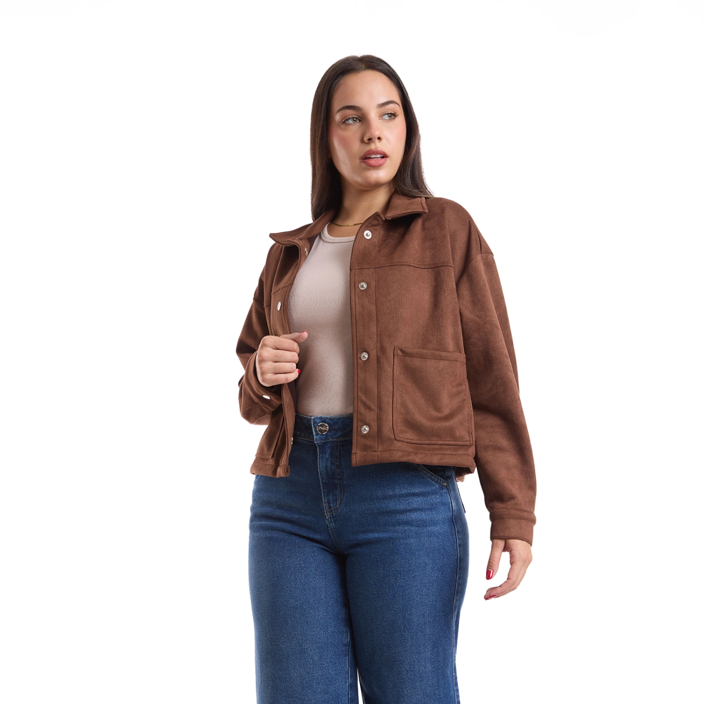 CASACA MUJER METAL JEANS SUEDE ALDANA - 3