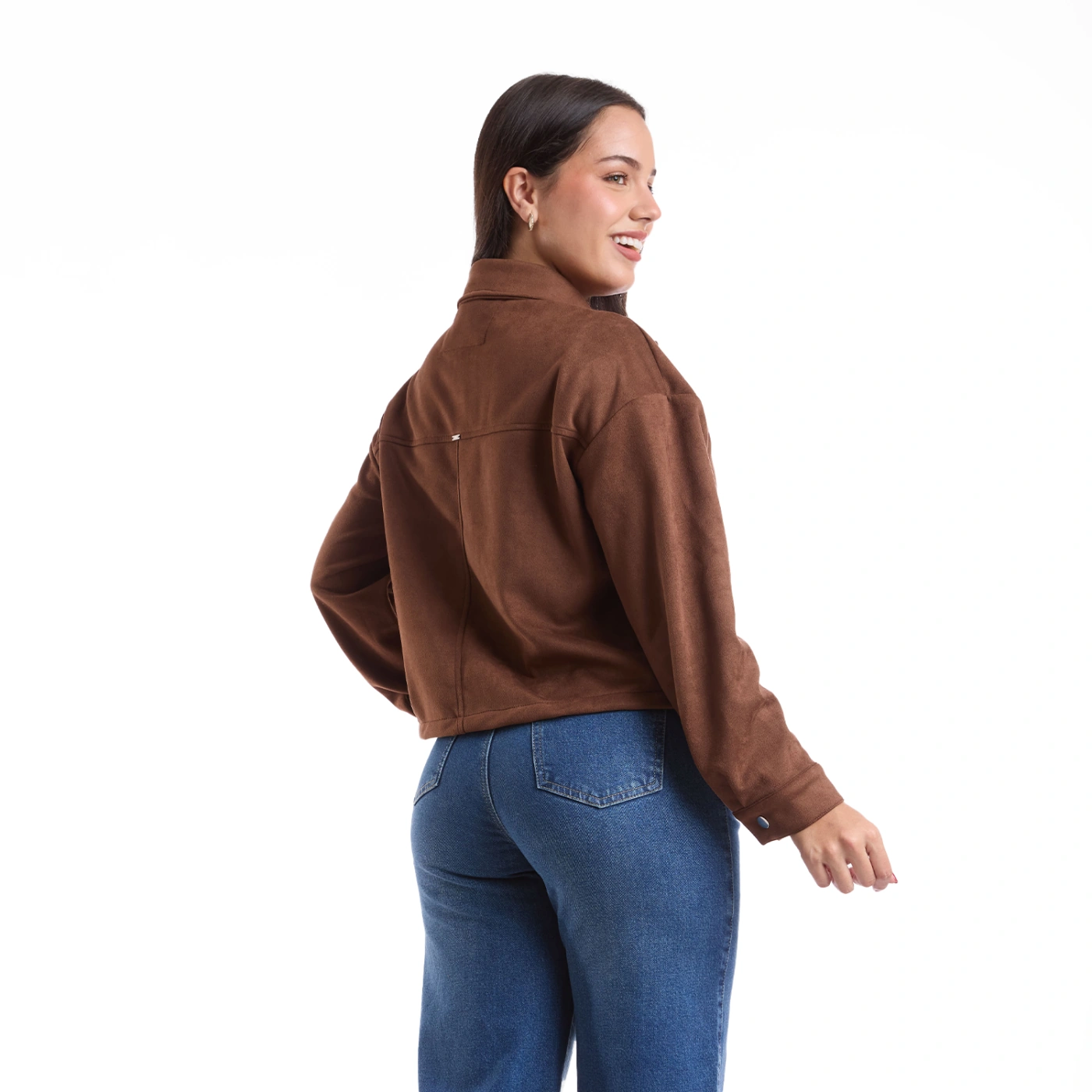 CASACA MUJER METAL JEANS SUEDE ALDANA - 4