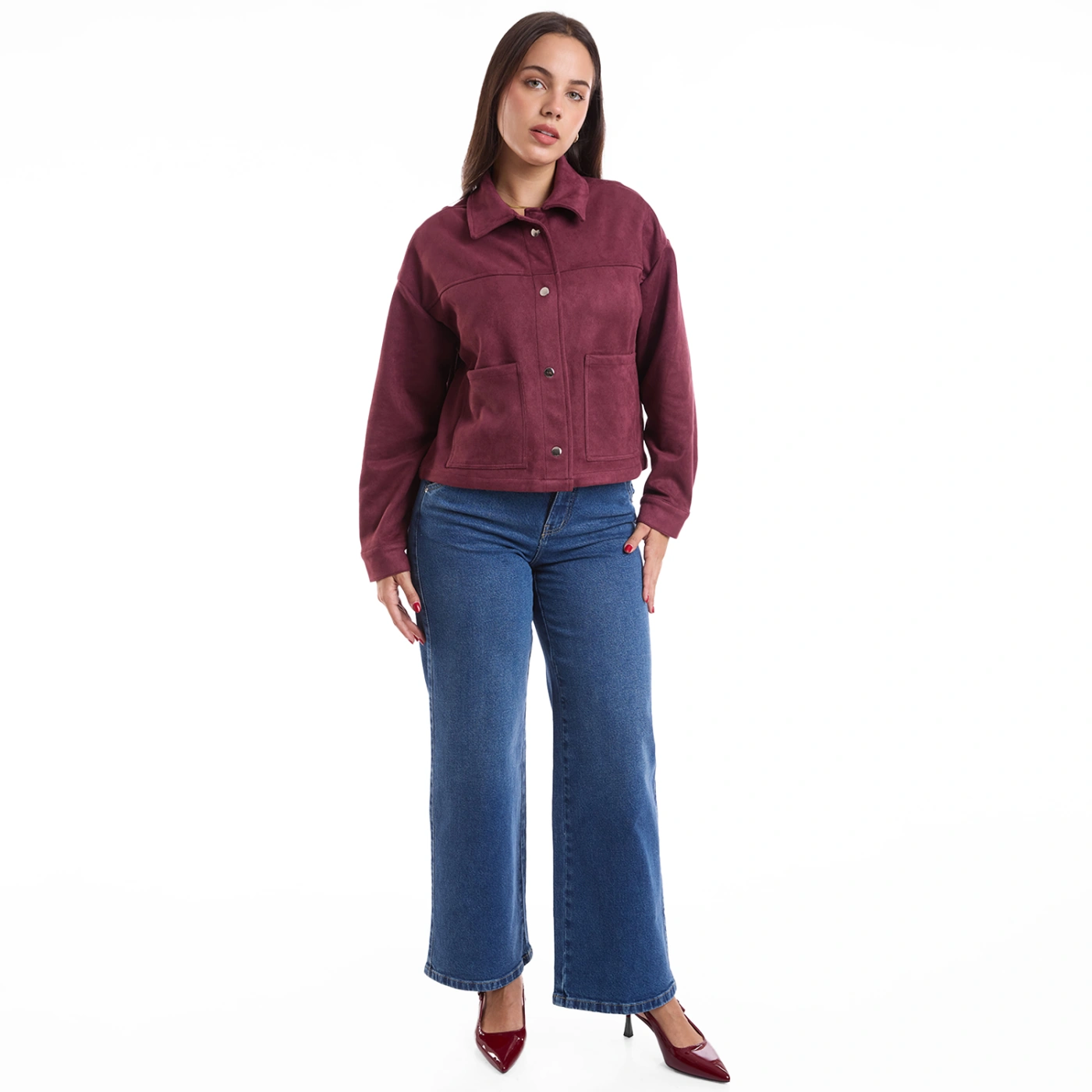 CASACA MUJER METAL JEANS SUEDE ALDANA - 2