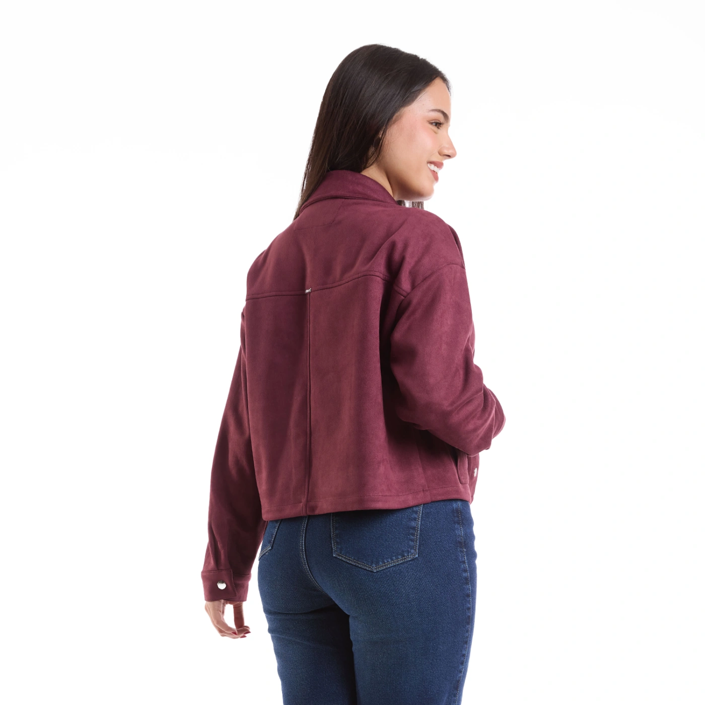 CASACA MUJER METAL JEANS SUEDE ALDANA - 4