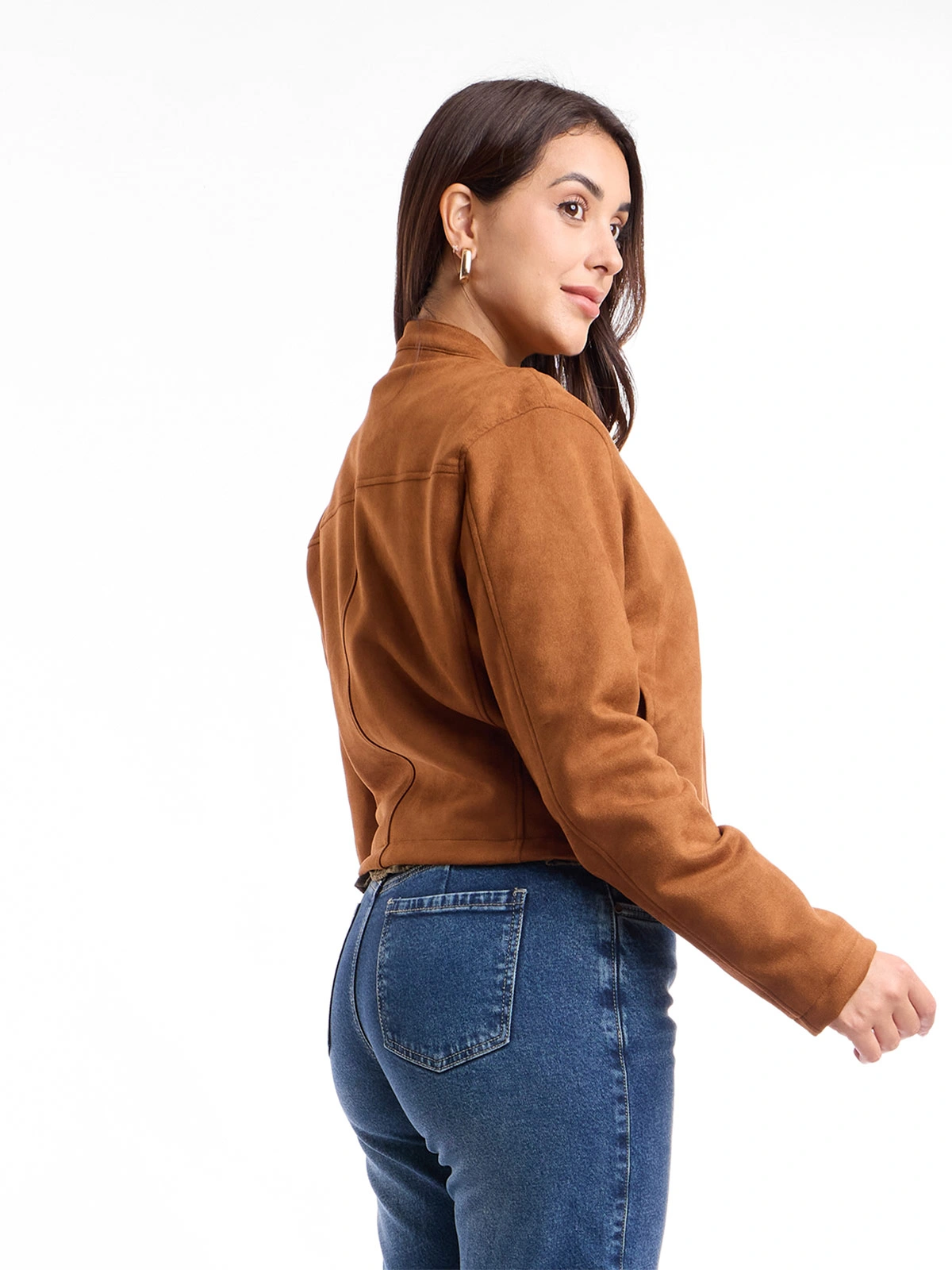 CASACA MUJER METAL JEANS SUEDE BIKER - 4