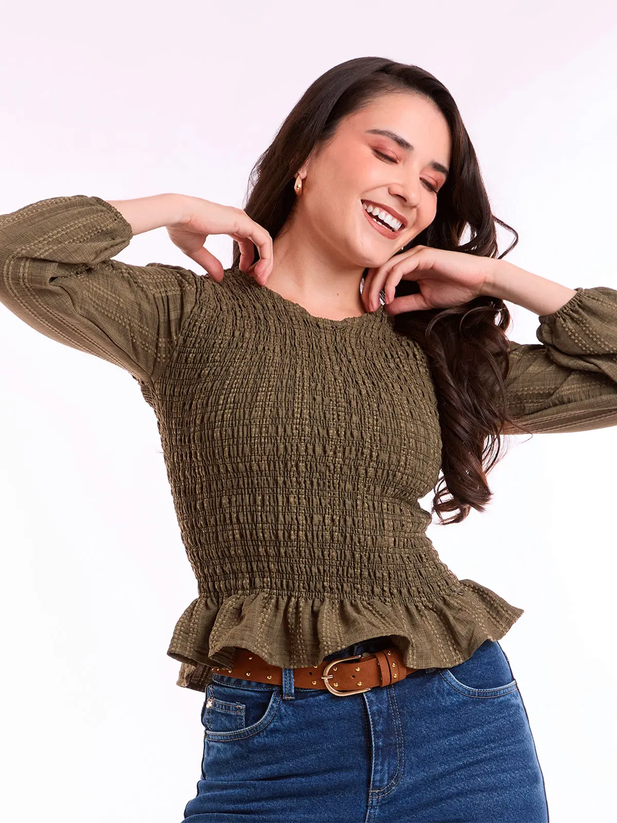 BLUSA MUJER METAL JEANS CUADROS MARTINA - 2