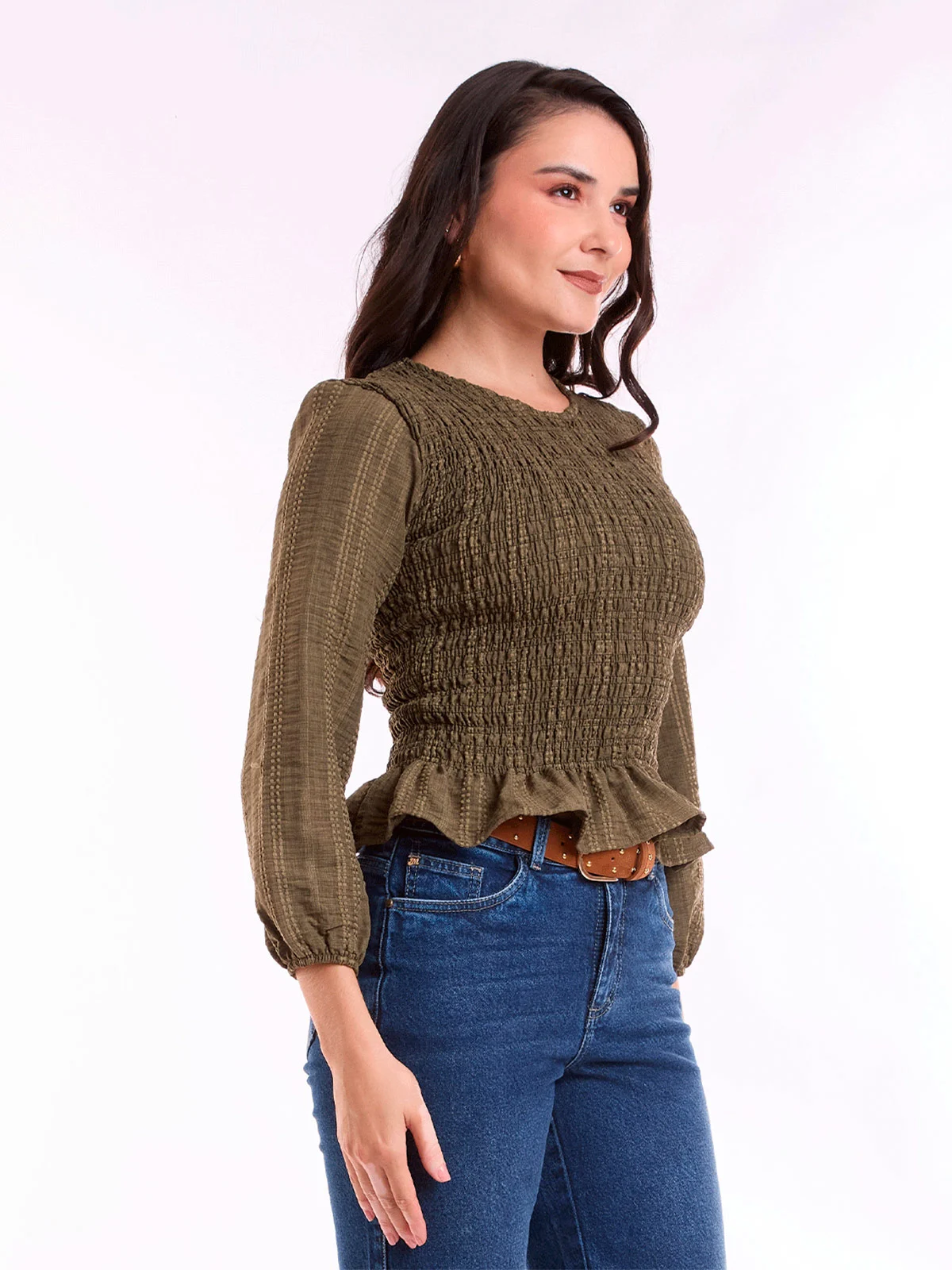 BLUSA MUJER METAL JEANS CUADROS MARTINA - 3