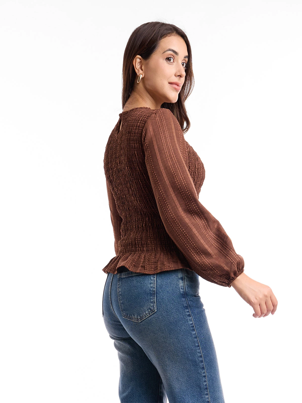 BLUSA MUJER METAL JEANS CUADROS MARTINA - 4