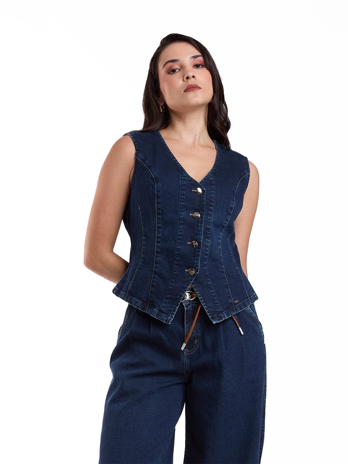 CHALECO MUJER METAL JEANS DENIM GIULIA - 2