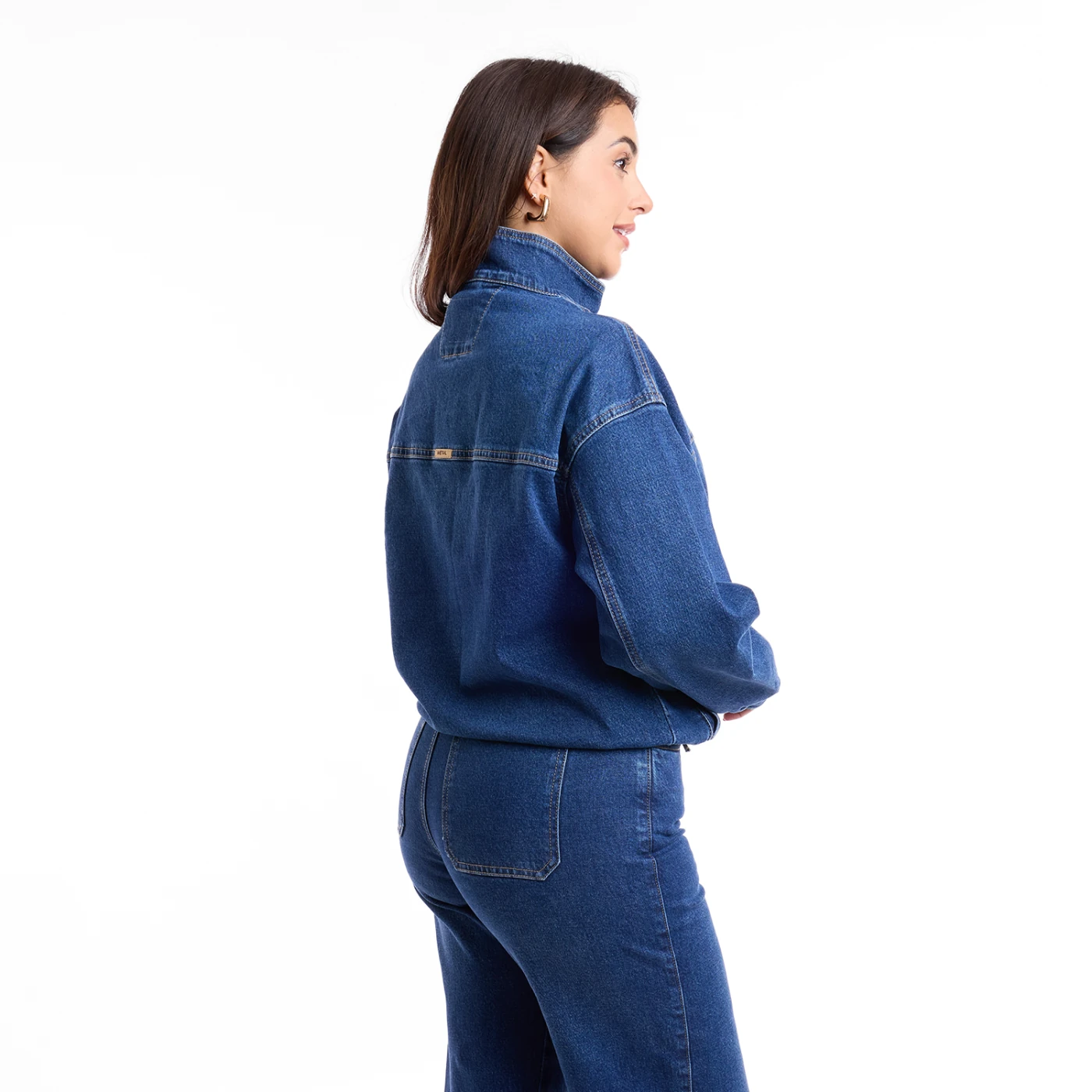 CASACA MUJER METAL JEANS DENIM BOMBER AITANA - 3