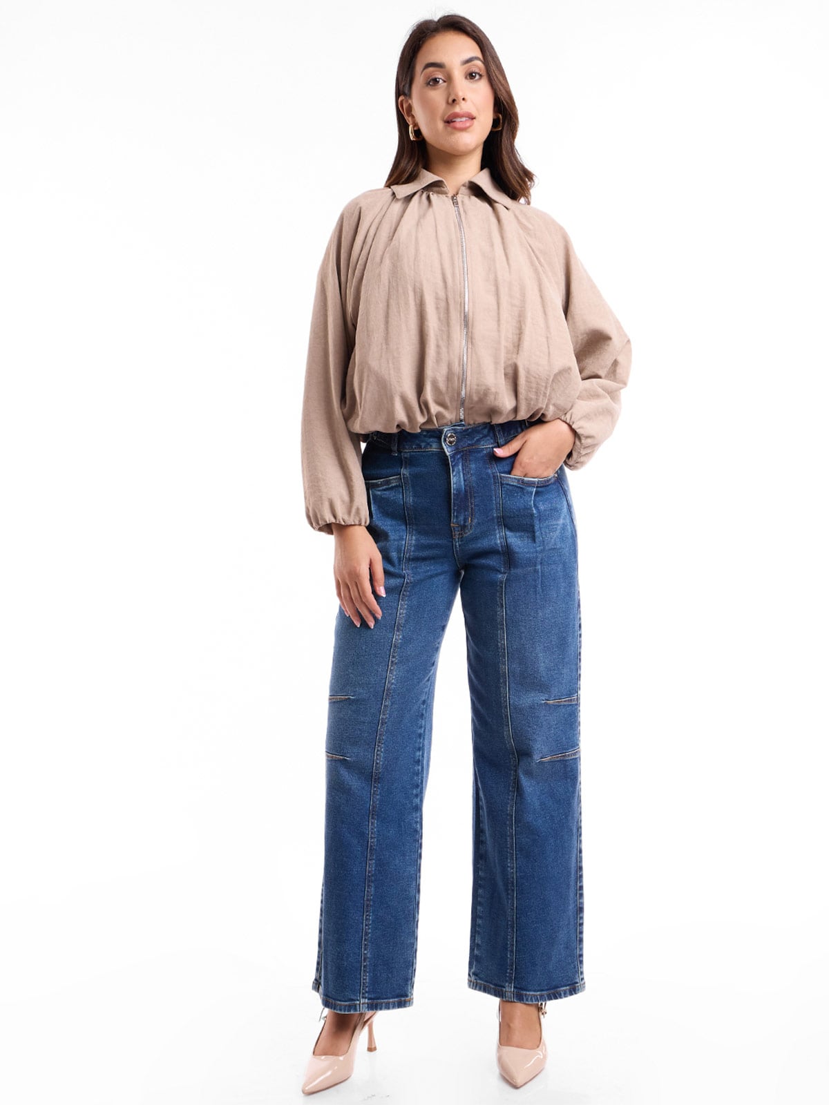CASACA MUJER METAL JEANS BOMBER MONACO - 1