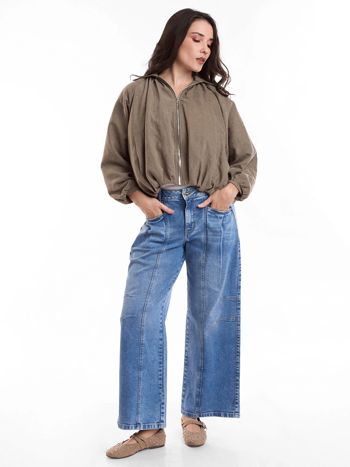 CASACA MUJER METAL JEANS BOMBER MONACO - 1