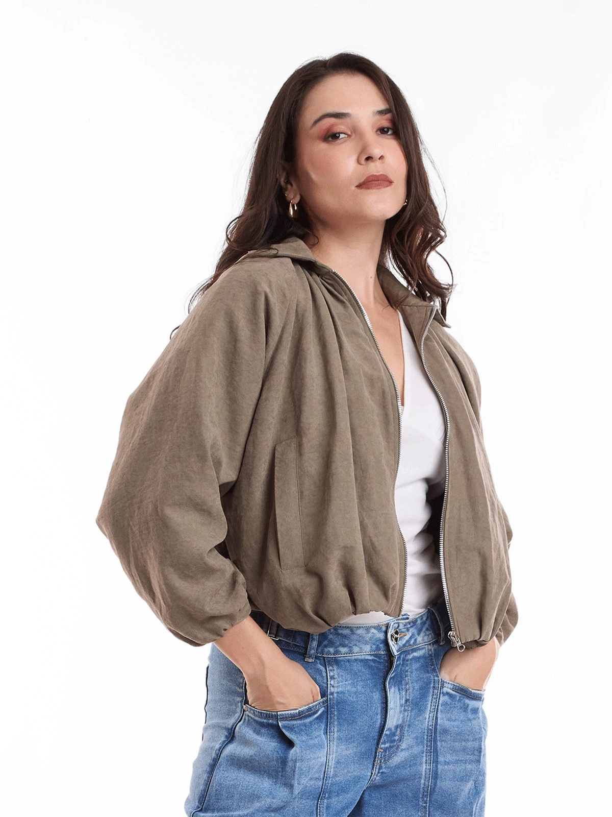 CASACA MUJER METAL JEANS BOMBER MONACO - 3