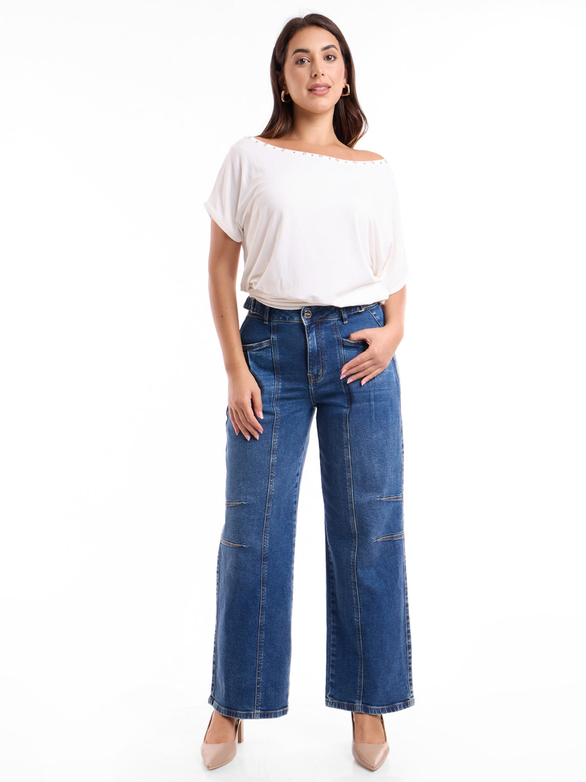 JEANS STRAIGHT MUJER METAL JEANS VERONICA - 1