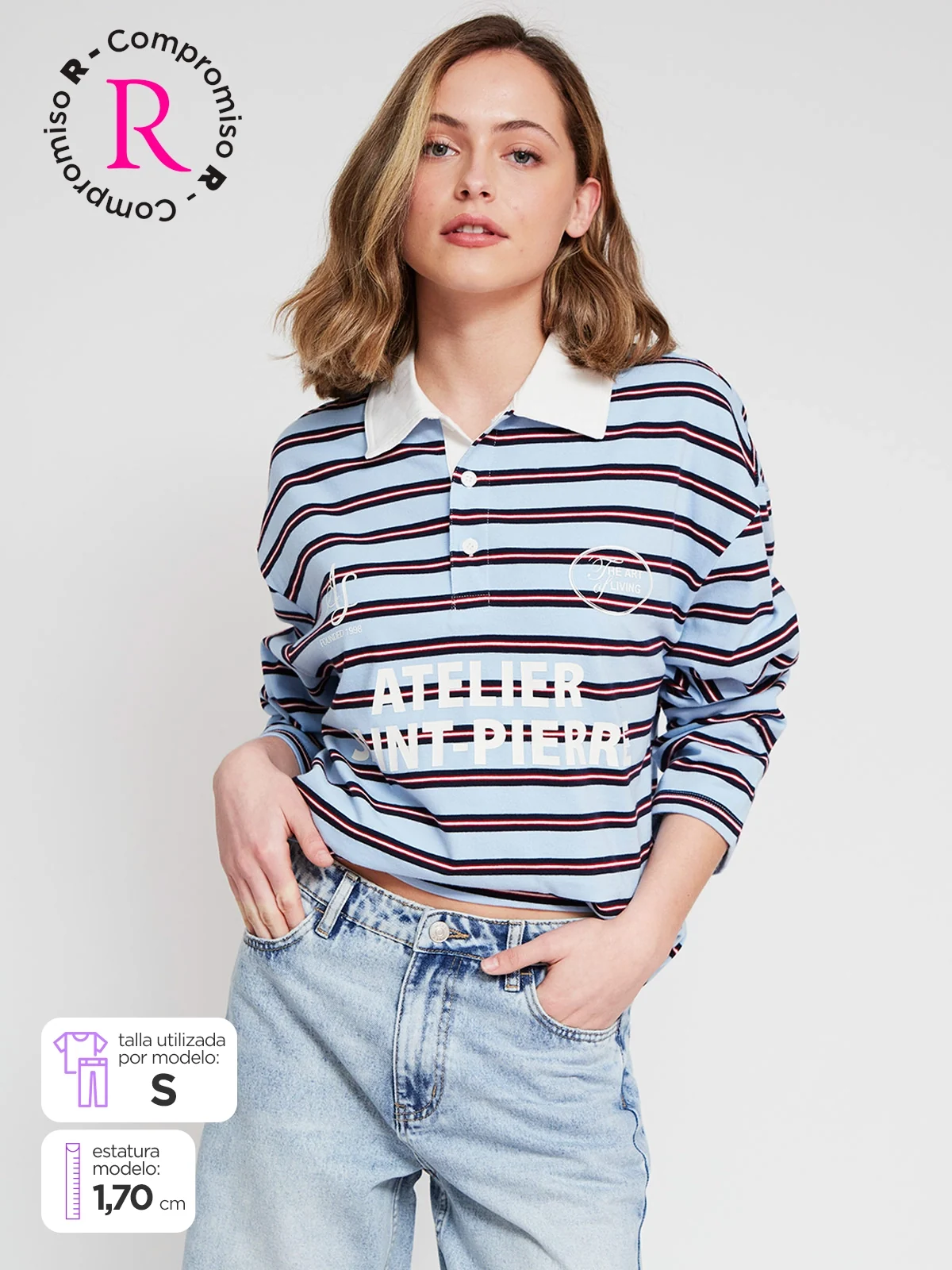 POLO MANGA LARGA ALGODÓN MUJER INDEX - 1