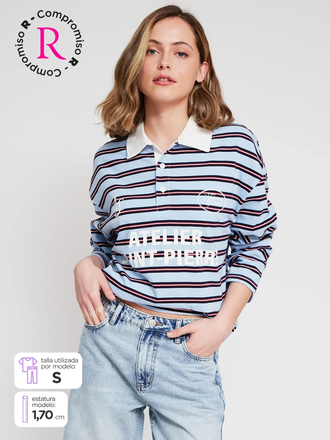 POLO MANGA LARGA ALGODÓN MUJER INDEX - 2