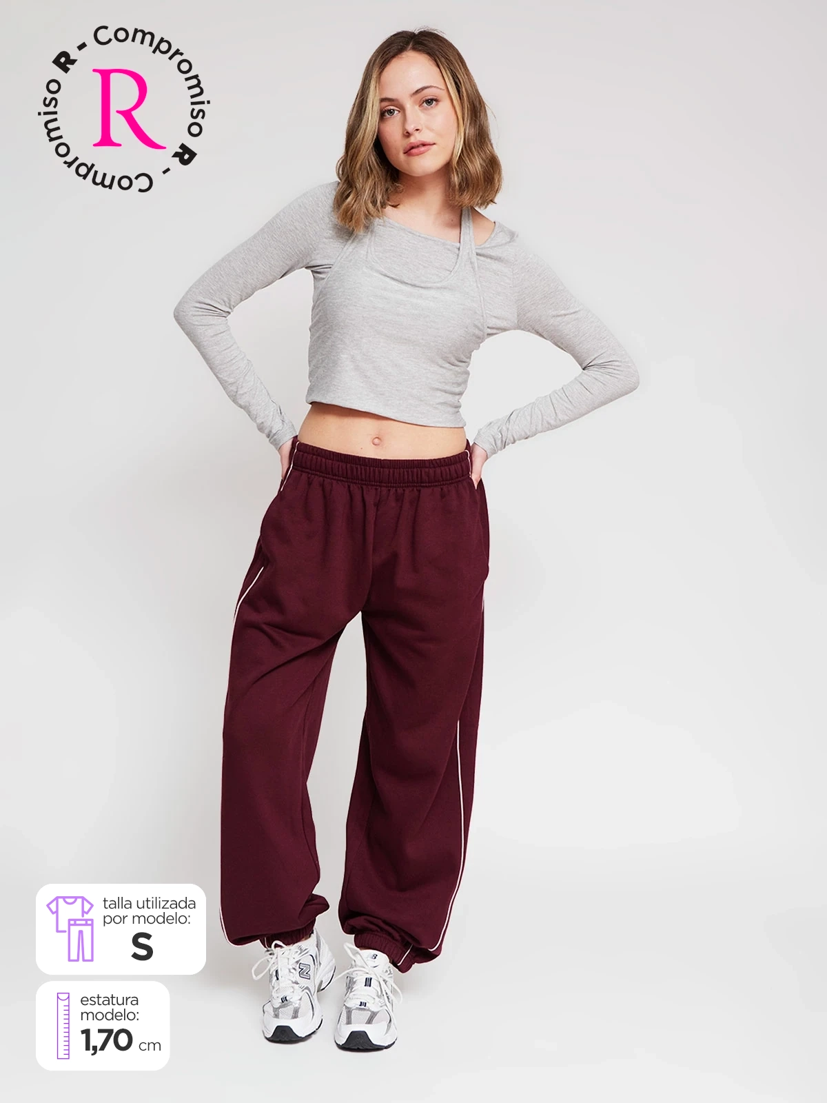 PANTALÓN DE BUZO ALGODÓN MUJER INDEX - 1
