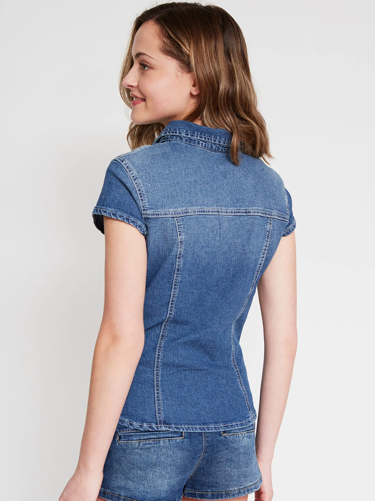 BLUSA MANGA CORTA ALGODÓN MUJER INDEX - 2
