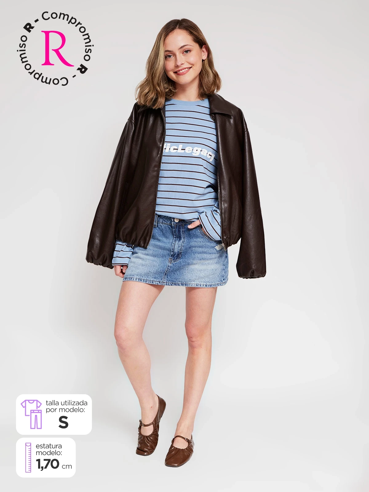 FALDA SHORT ALGODÓN MUJER INDEX - 1