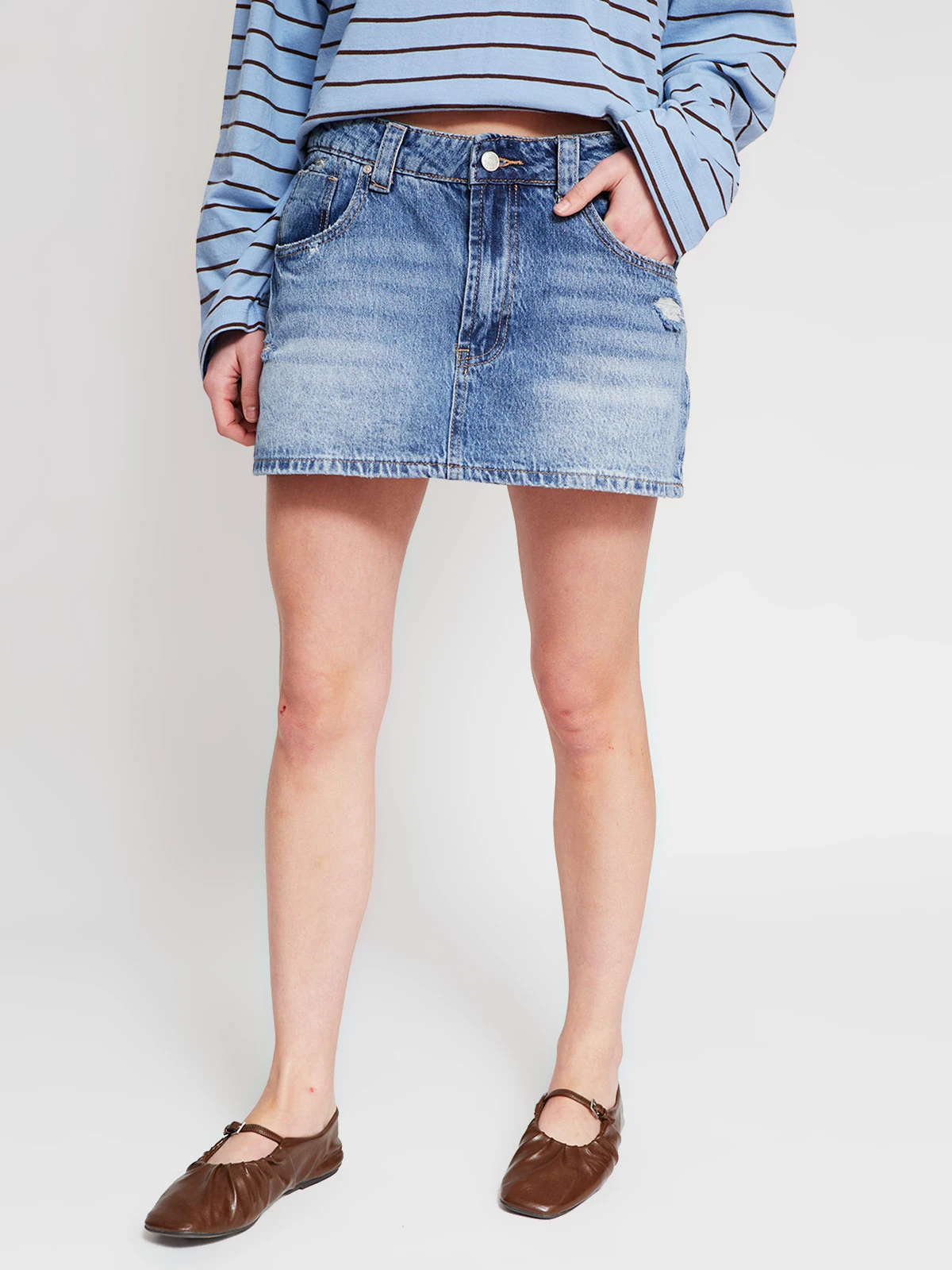 FALDA SHORT ALGODÓN MUJER INDEX - 2