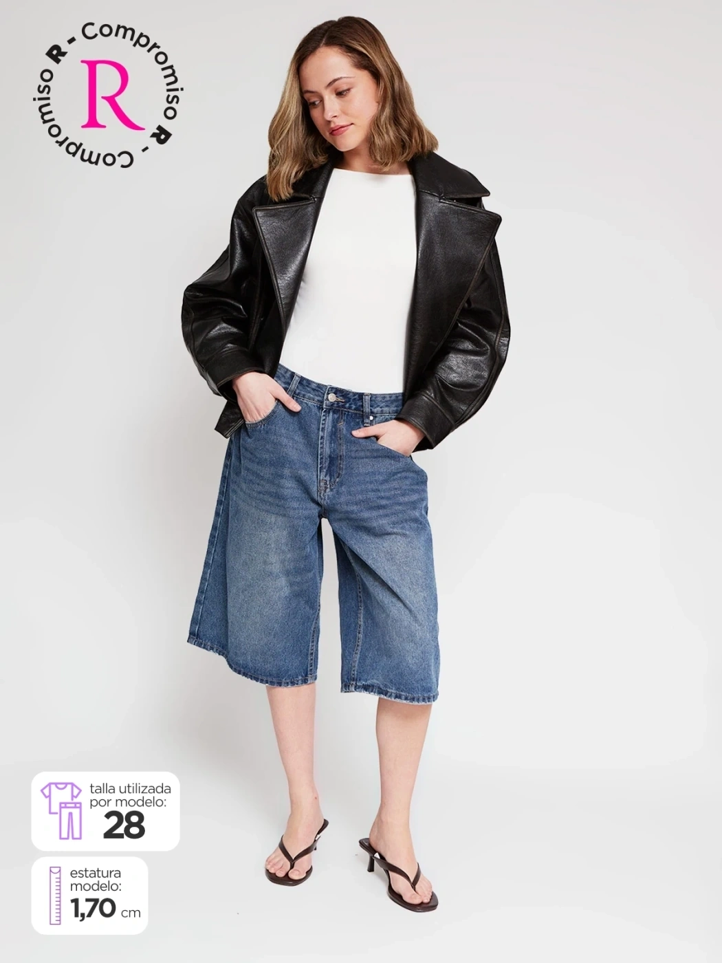 SHORT LARGO ALGODÓN MUJER INDEX - 2