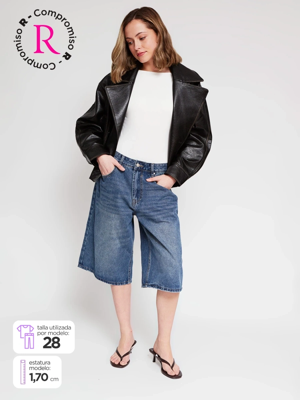 SHORT LARGO ALGODÓN MUJER INDEX - 2