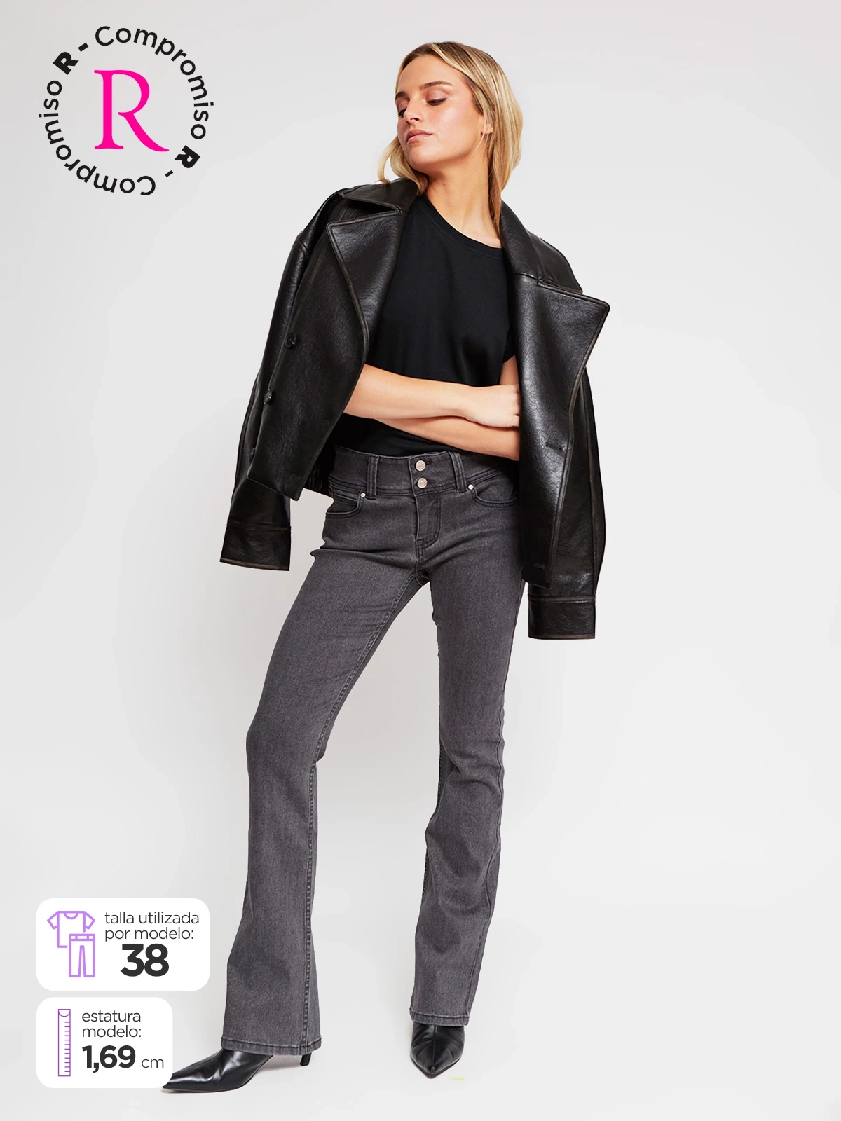 JEANS ALGODÓN REGULAR MUJER INDEX - 1